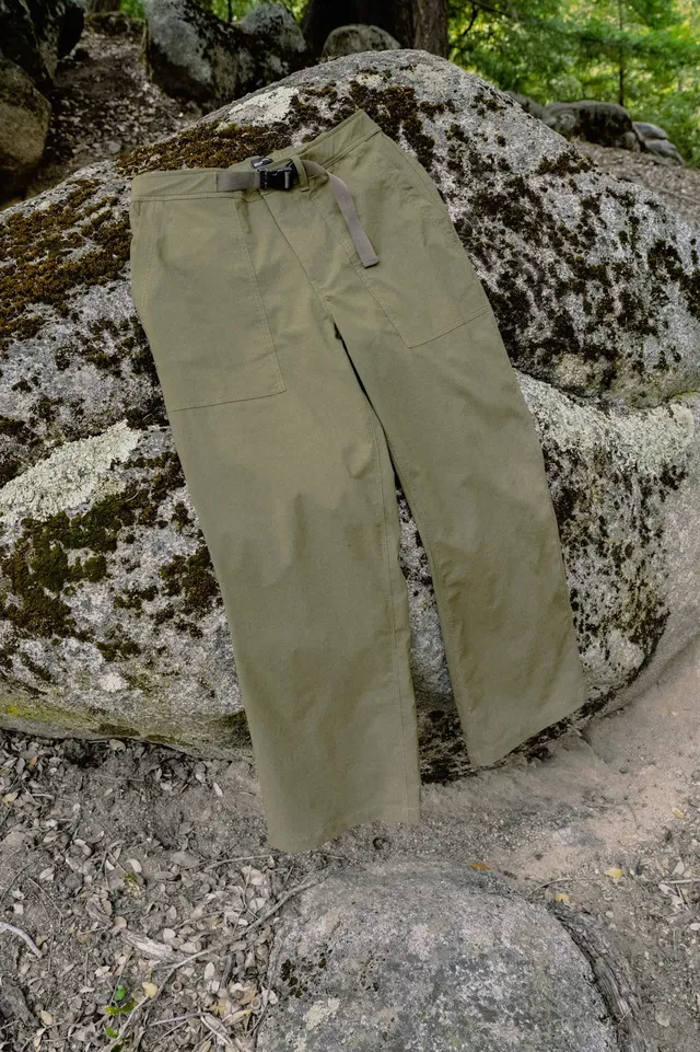 brixton-journey-utility-pant-dark-olive-nylon image 1