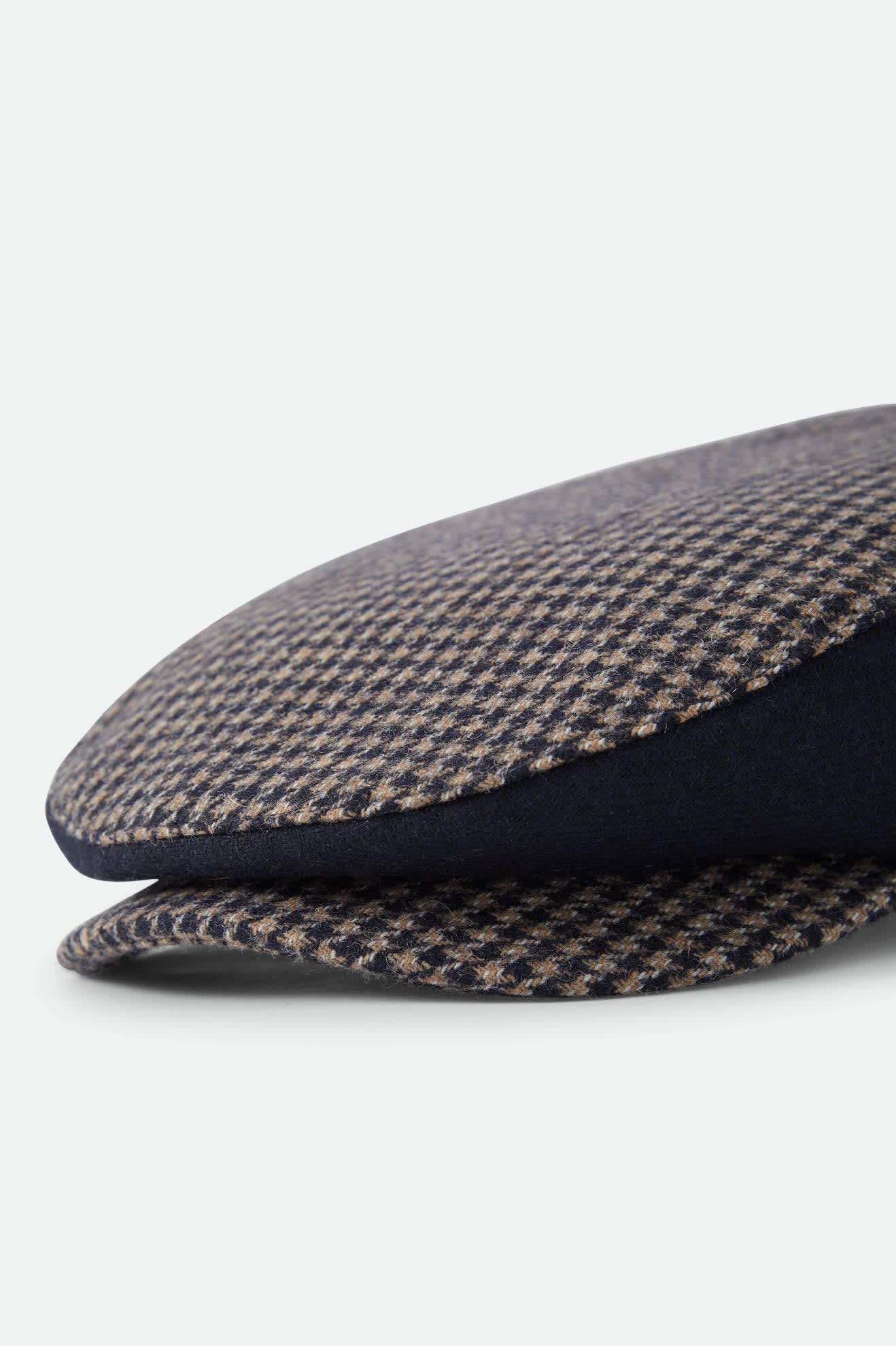 brixton-hooligan-flat-cap-navy-sand-houndstooth-schieberm-tze image 7