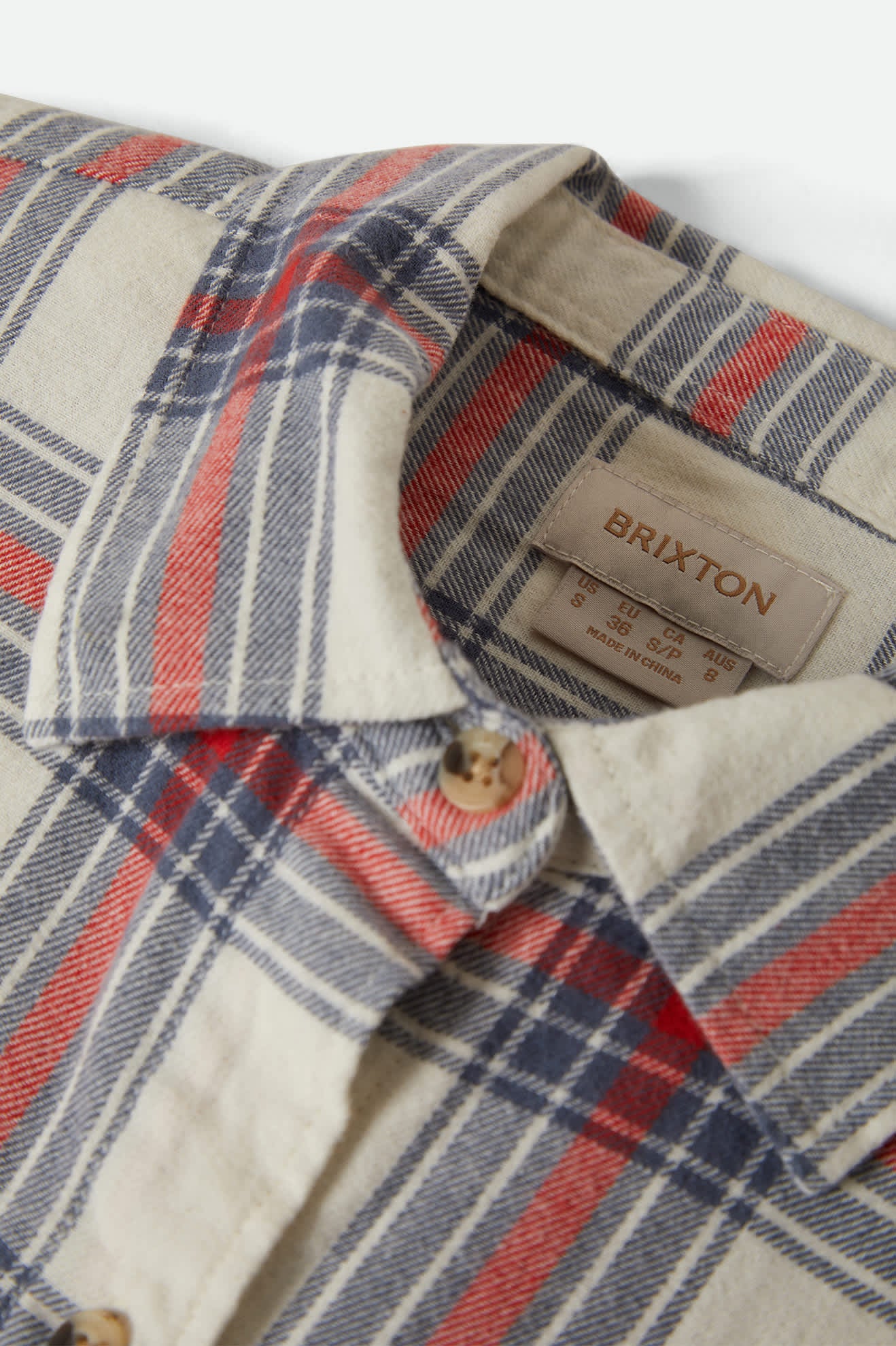 brixton-bowery-vintage-overshirt-damen-off-white-flanell image 6