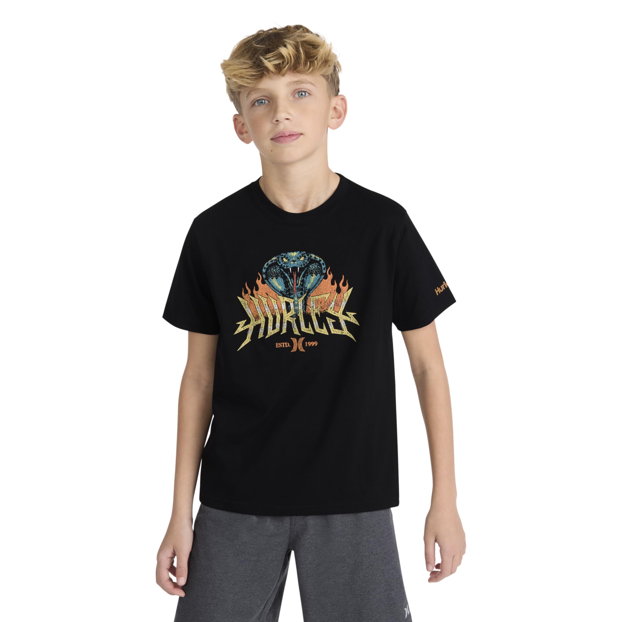 hurley-89052-grafik-t-shirt-f-r-jungen-8-10-jahre-kurzarm image 3