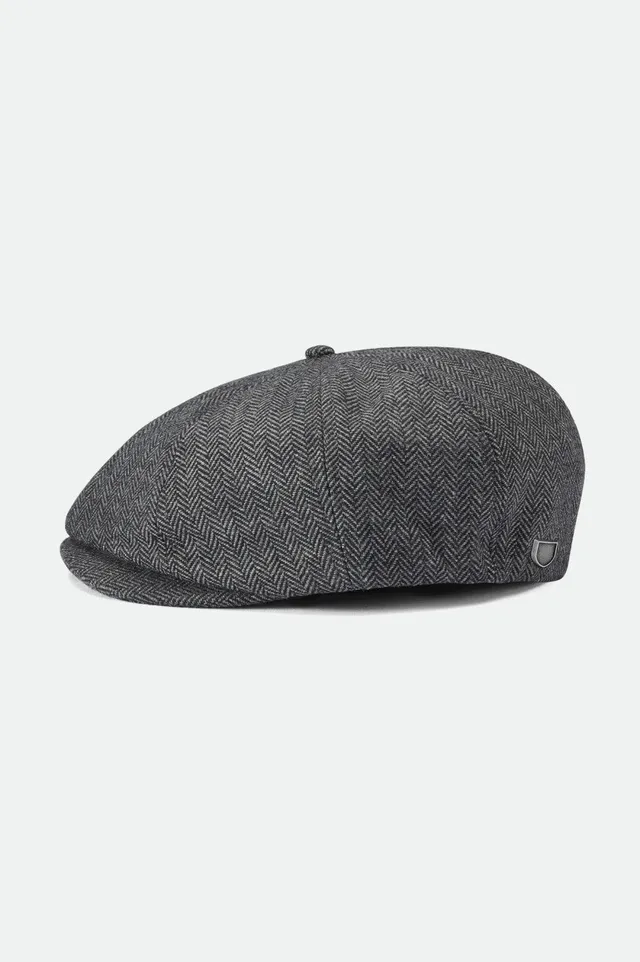 brixton-brood-newsboy-cap-grey-black-schieberm-tze image 1