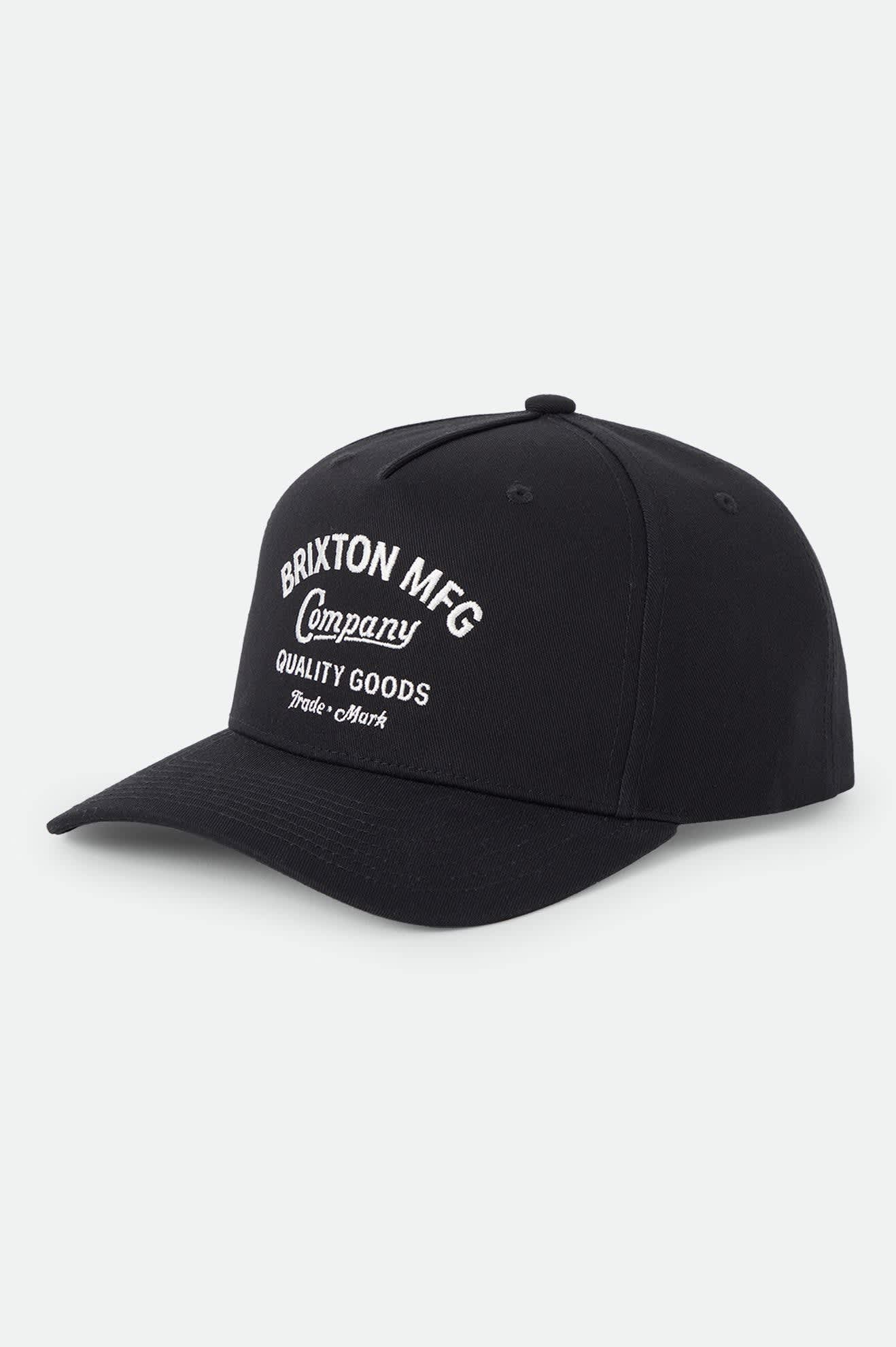 brixton-stratton-snapback-cap-schwarz image 1