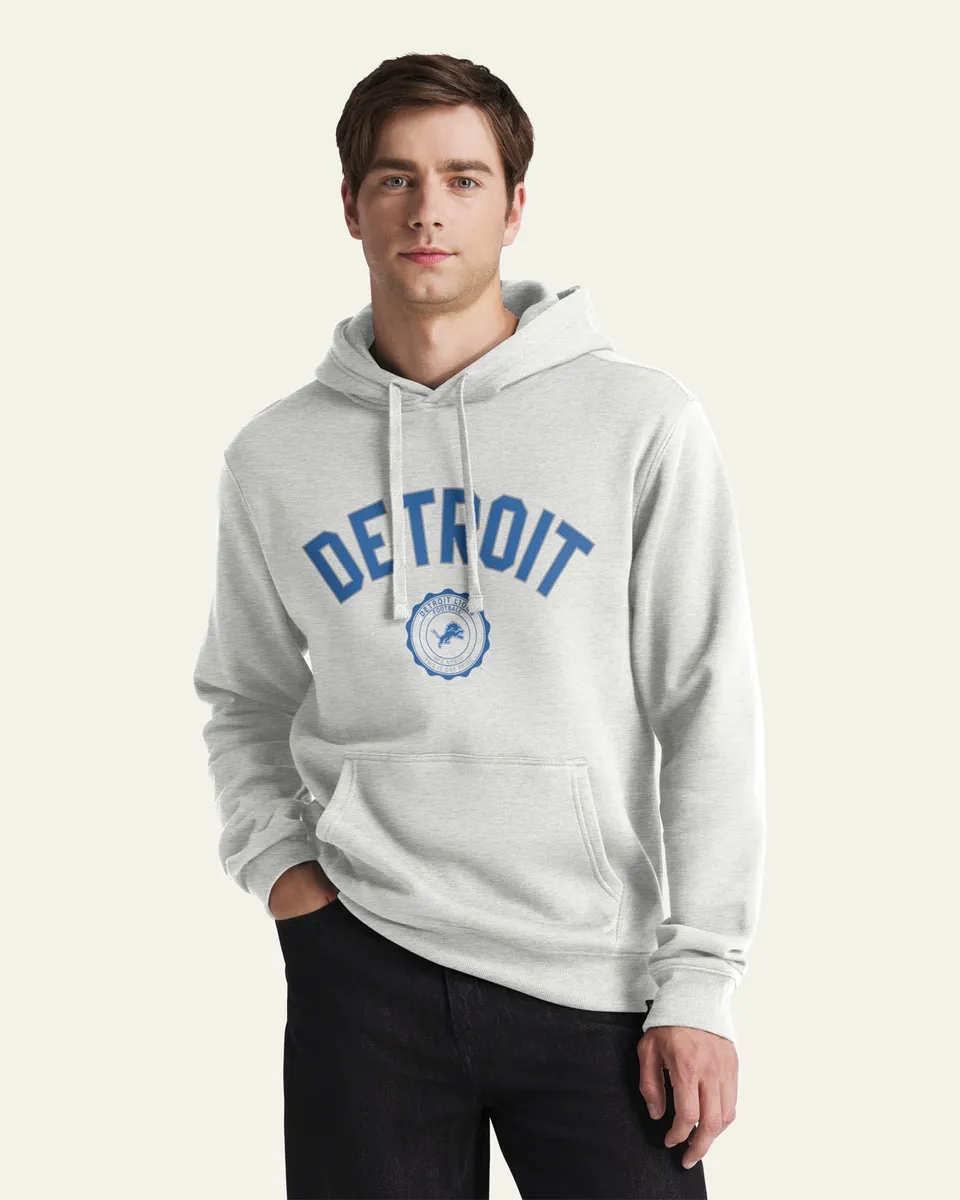 47-brand-headline-crest-bend-hoodie-detroit-lions-grau image 1