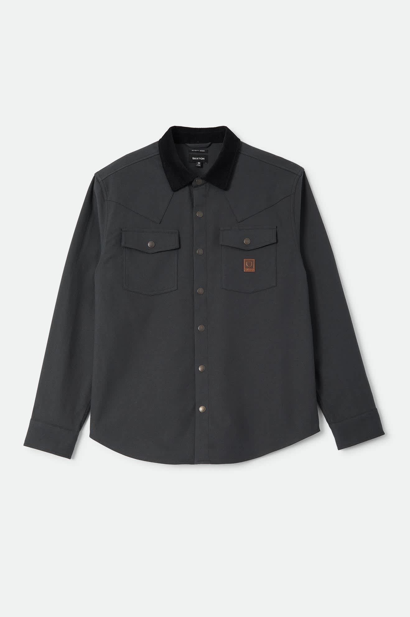 brixton-bowery-builders-ranch-performance-flannel-flanellhemd-schwarz image 1