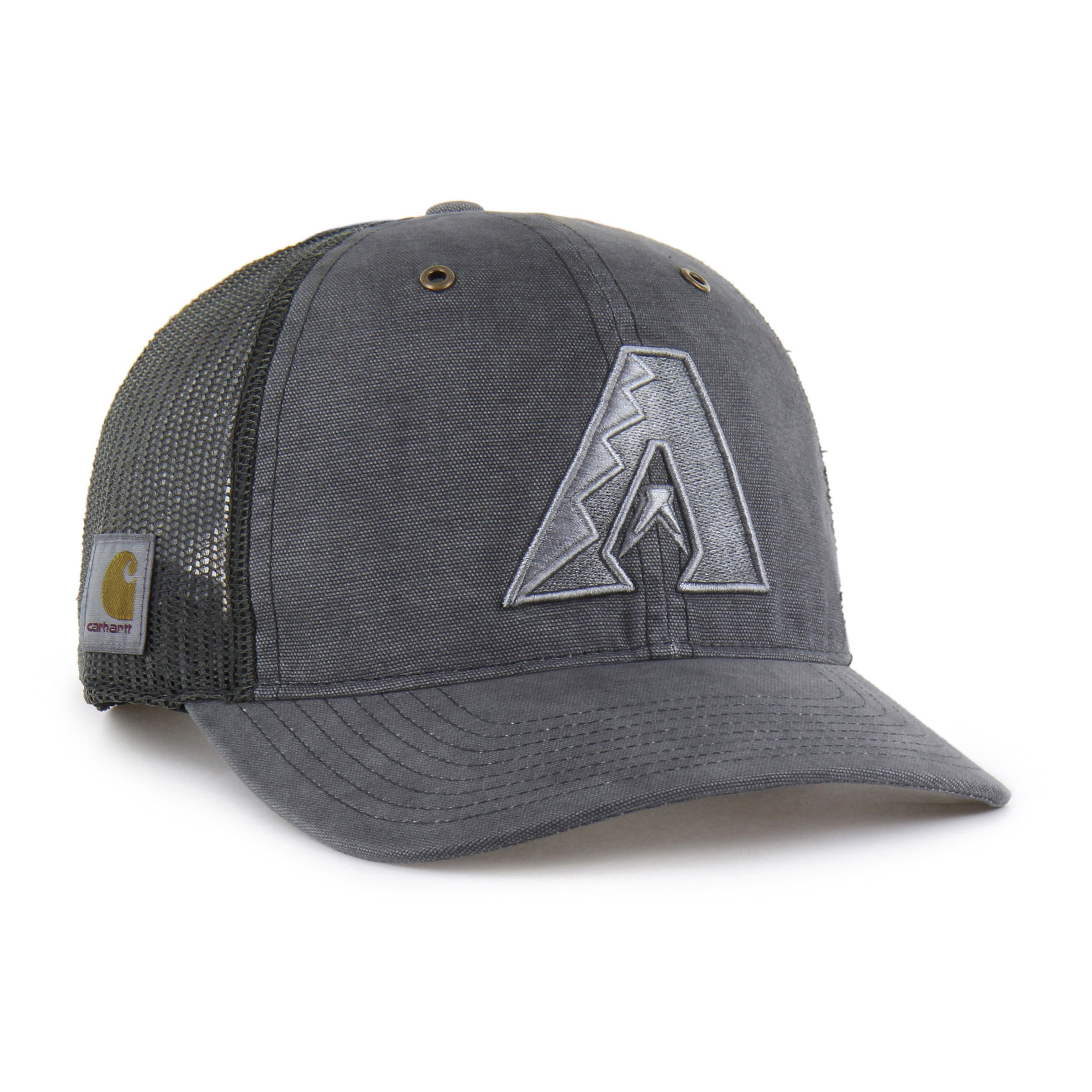 47-brand-arizona-diamondbacks-carhartt-trucker-cap-schwarz-snapback image 1