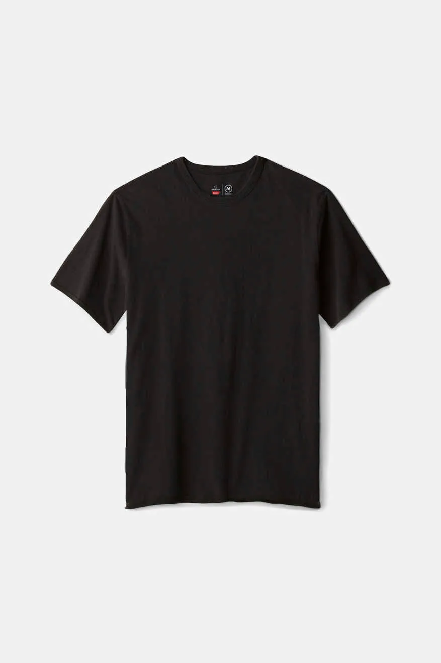 brixton-premium-cotton-t-shirt-schwarz-tailored-fit image 1