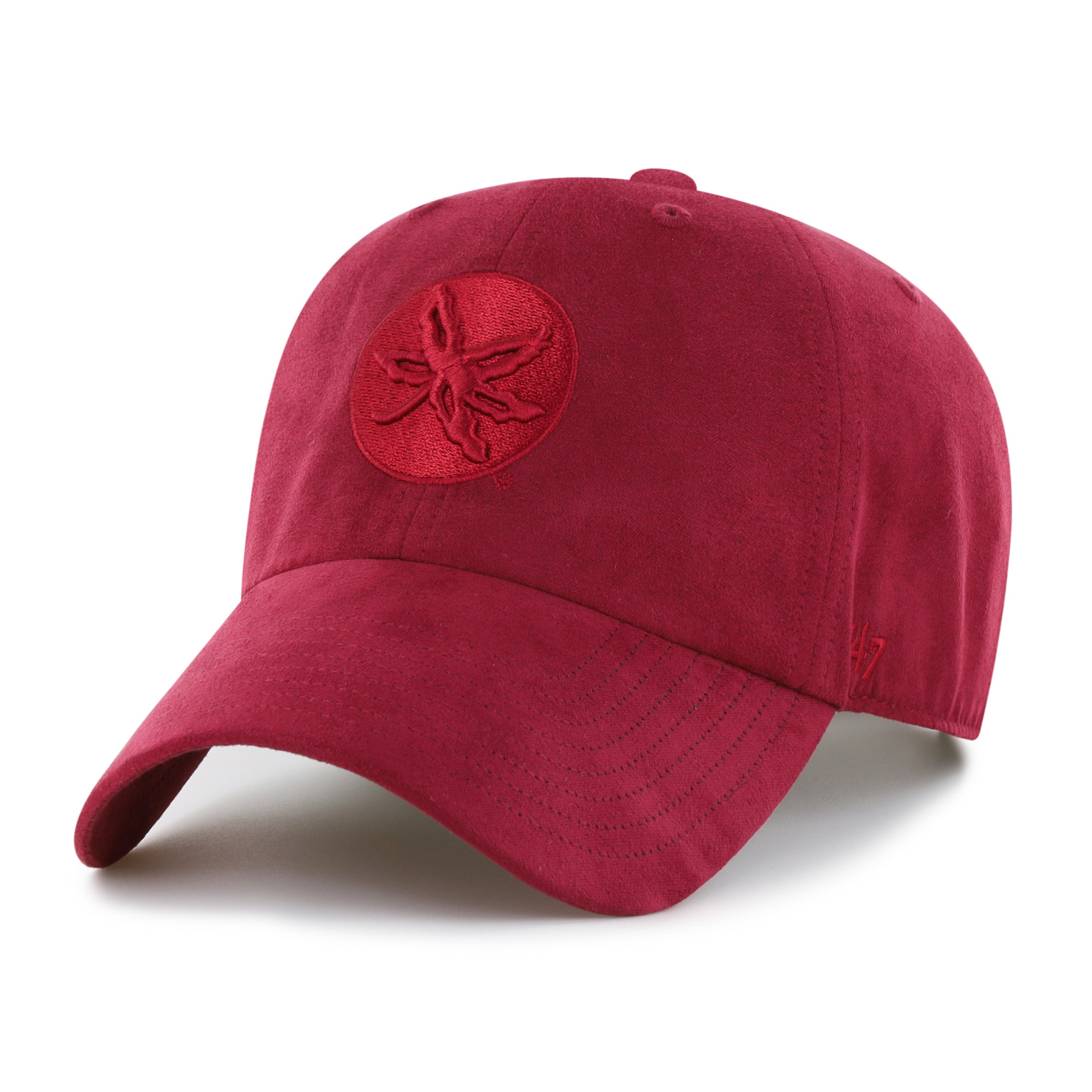 47-clean-up-ohio-state-buckeyes-ballpark-suede-cap-rot image 1