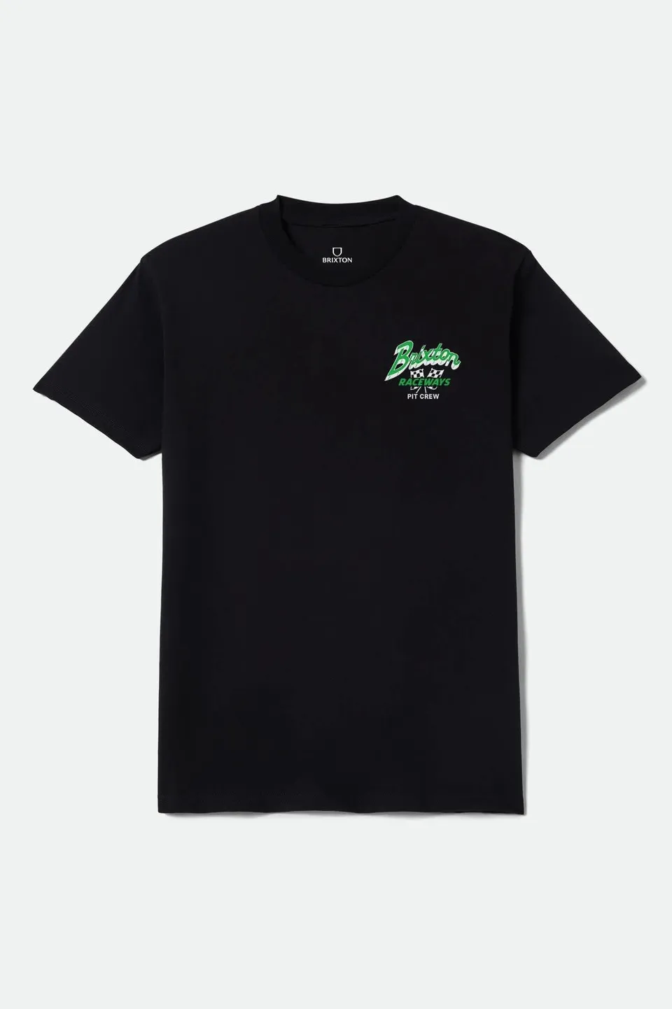 brixton-clemont-standard-t-shirt-herren-schwarz-baumwolle image 1
