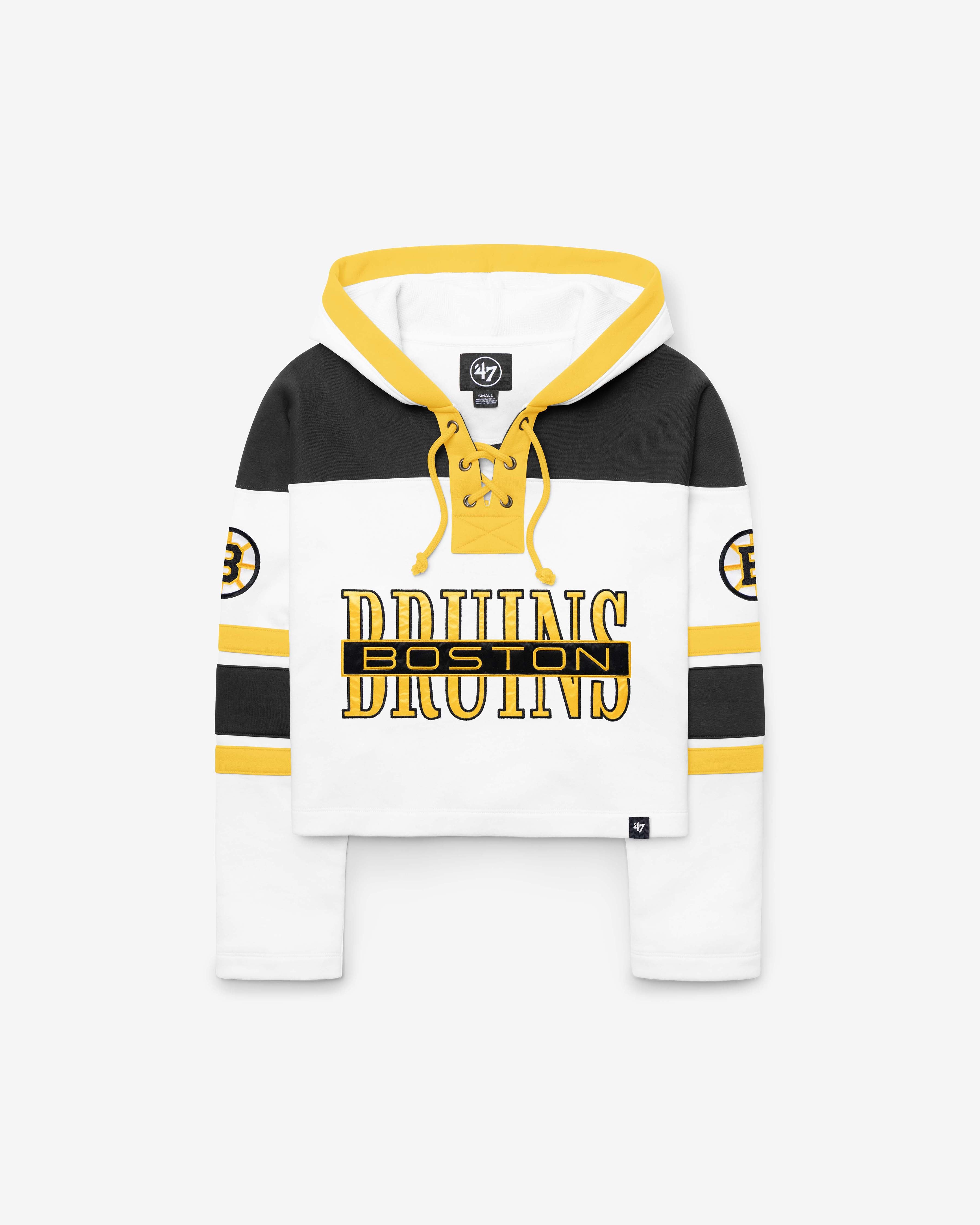 47-brand-lacer-boston-bruins-cut-thru-hoodie-wei-damen image 1