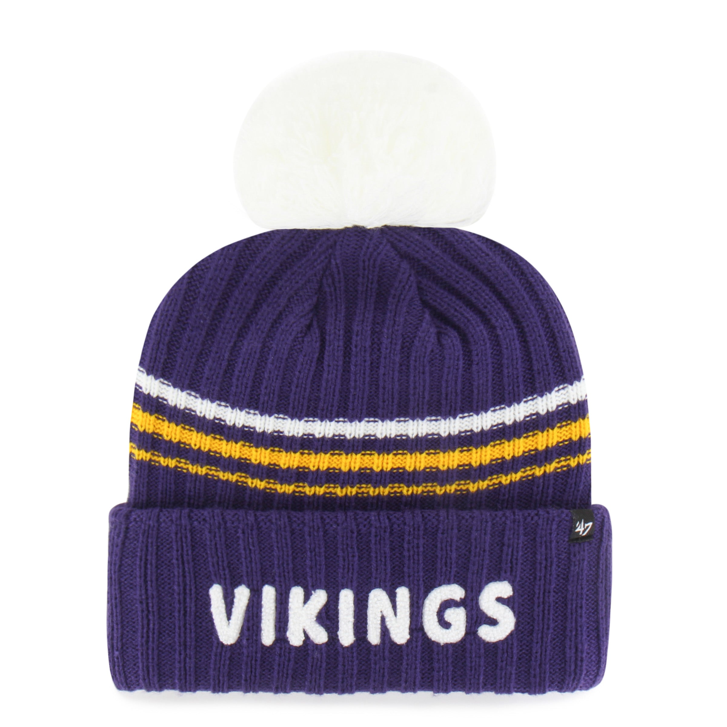 47-brand-knits-minnesota-vikings-fuzzy-script-m-tze-purple image 1