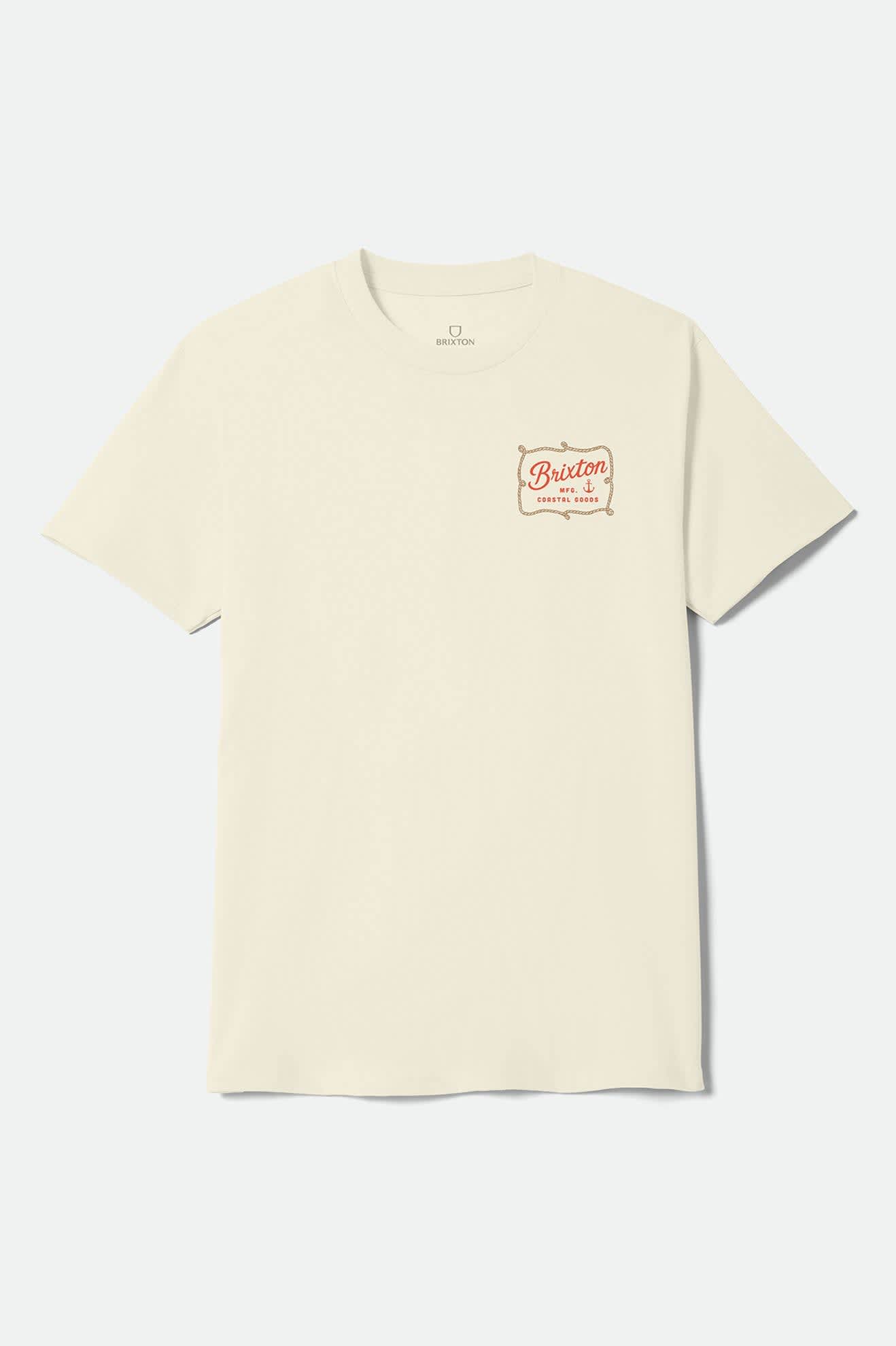brixton-anchor-standard-t-shirt-cream-baumwolle image 1