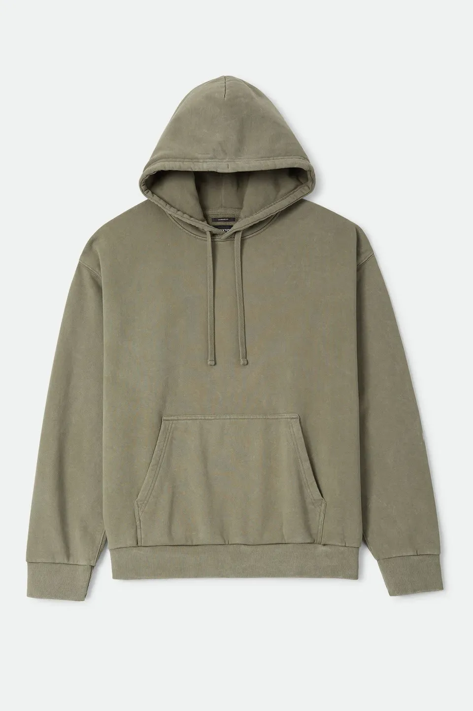 brixton-baseline-hood-hoodie-olive-surplus-vintage-wash image 1