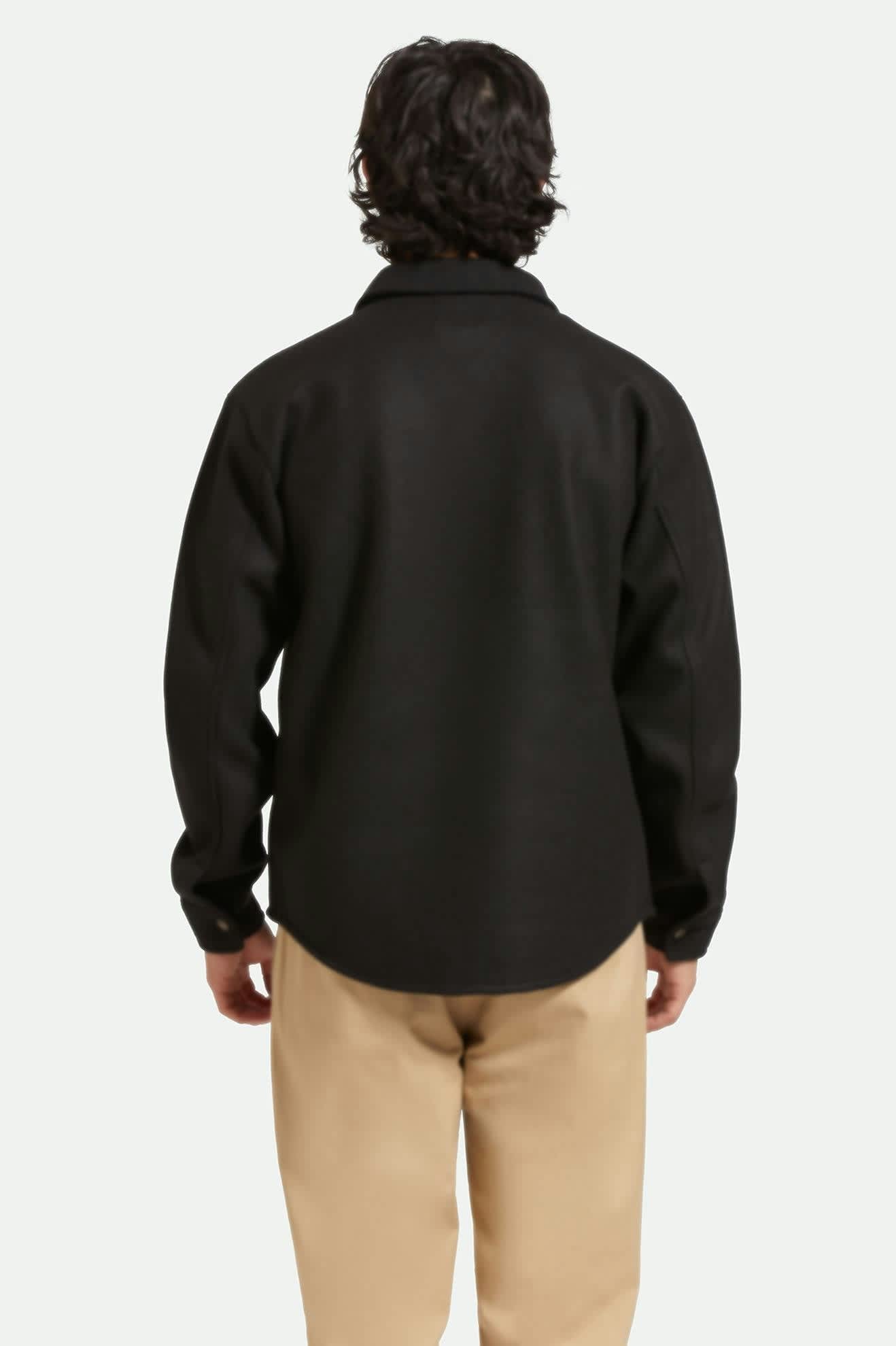 brixton-durham-felted-stretch-jacke-schwarz-herren image 3
