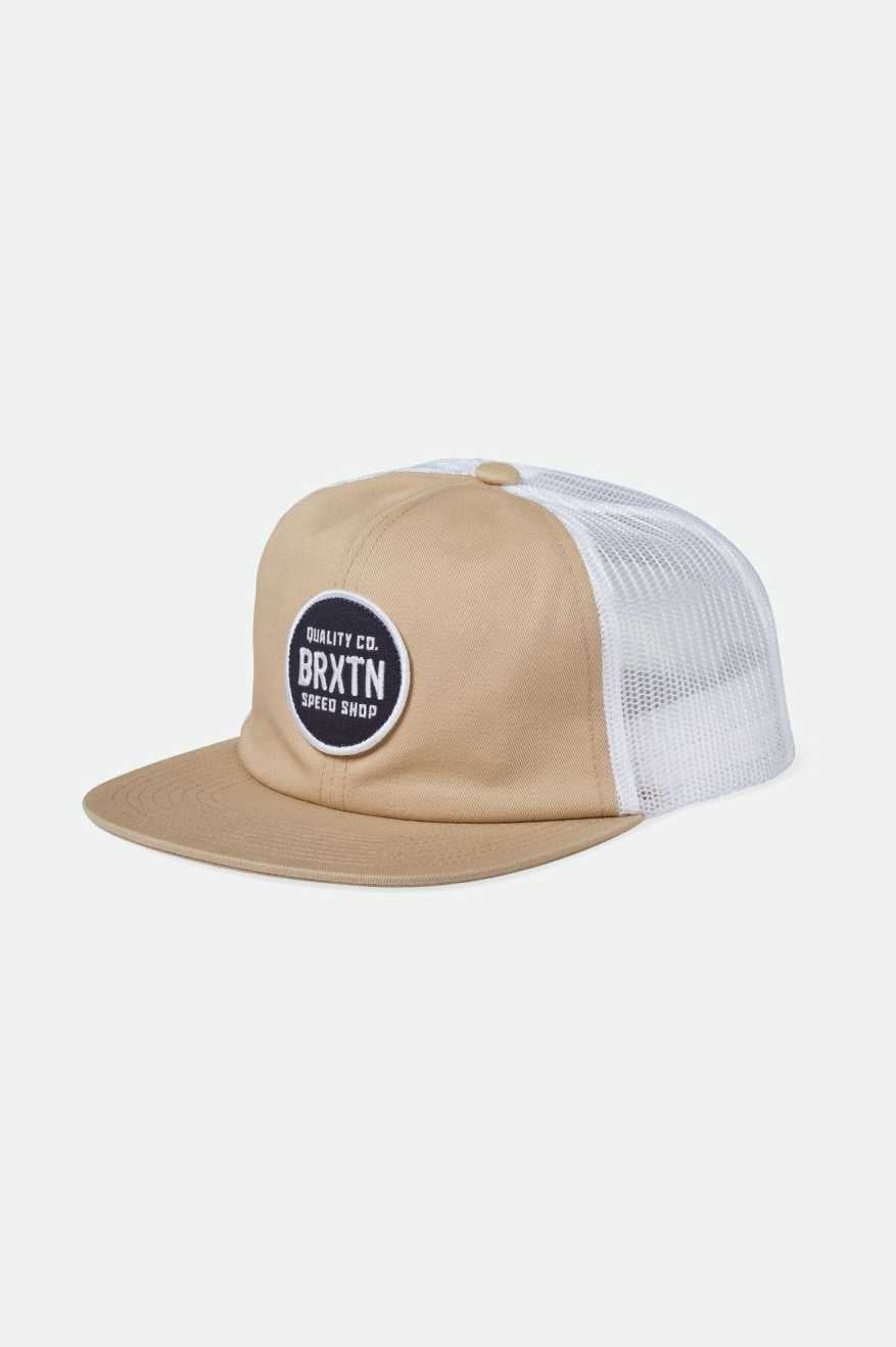 brixton-gateway-netplus-trucker-cap-sand image 1