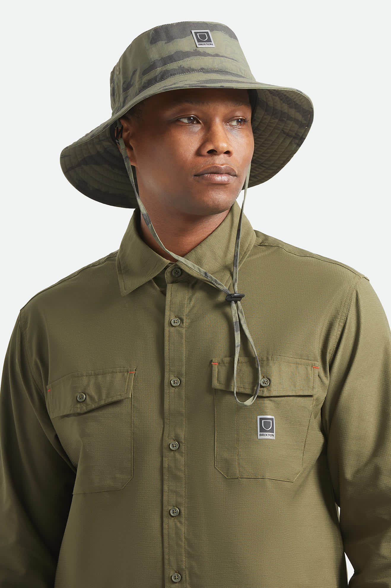 brixton-journey-boonie-hut-olive-tiger-camo-schwimmf-hig image 2