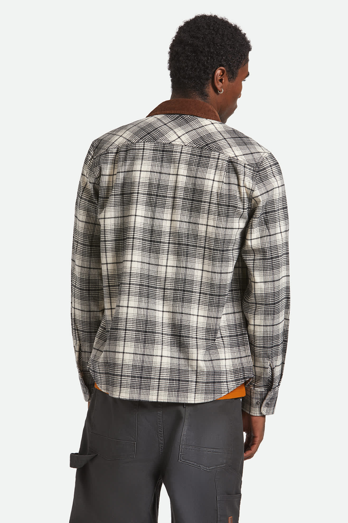 brixton-builders-bowery-flanellhemd-off-white-black-stretch image 3