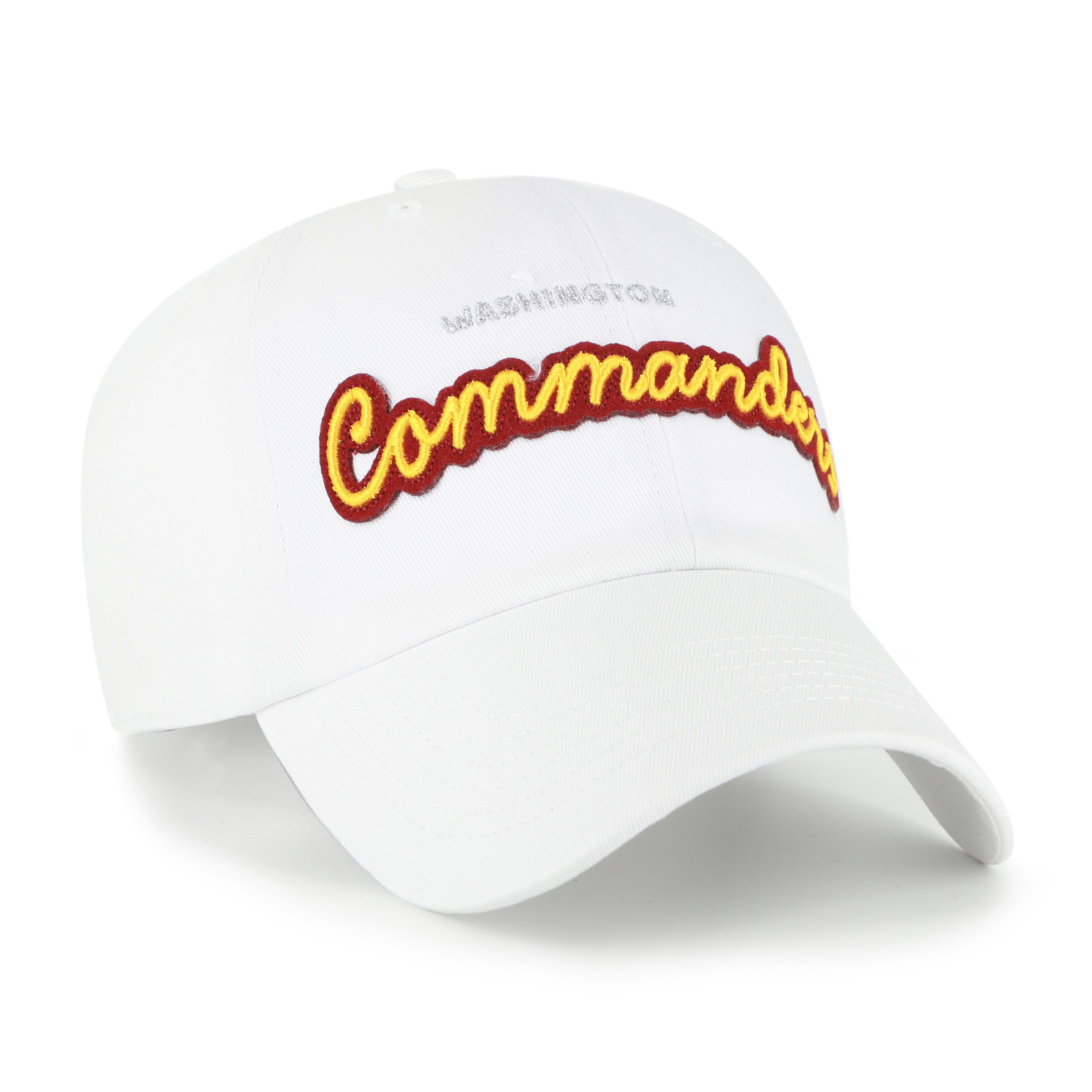 47-clean-up-washington-commanders-cap-weiss-damen image 3