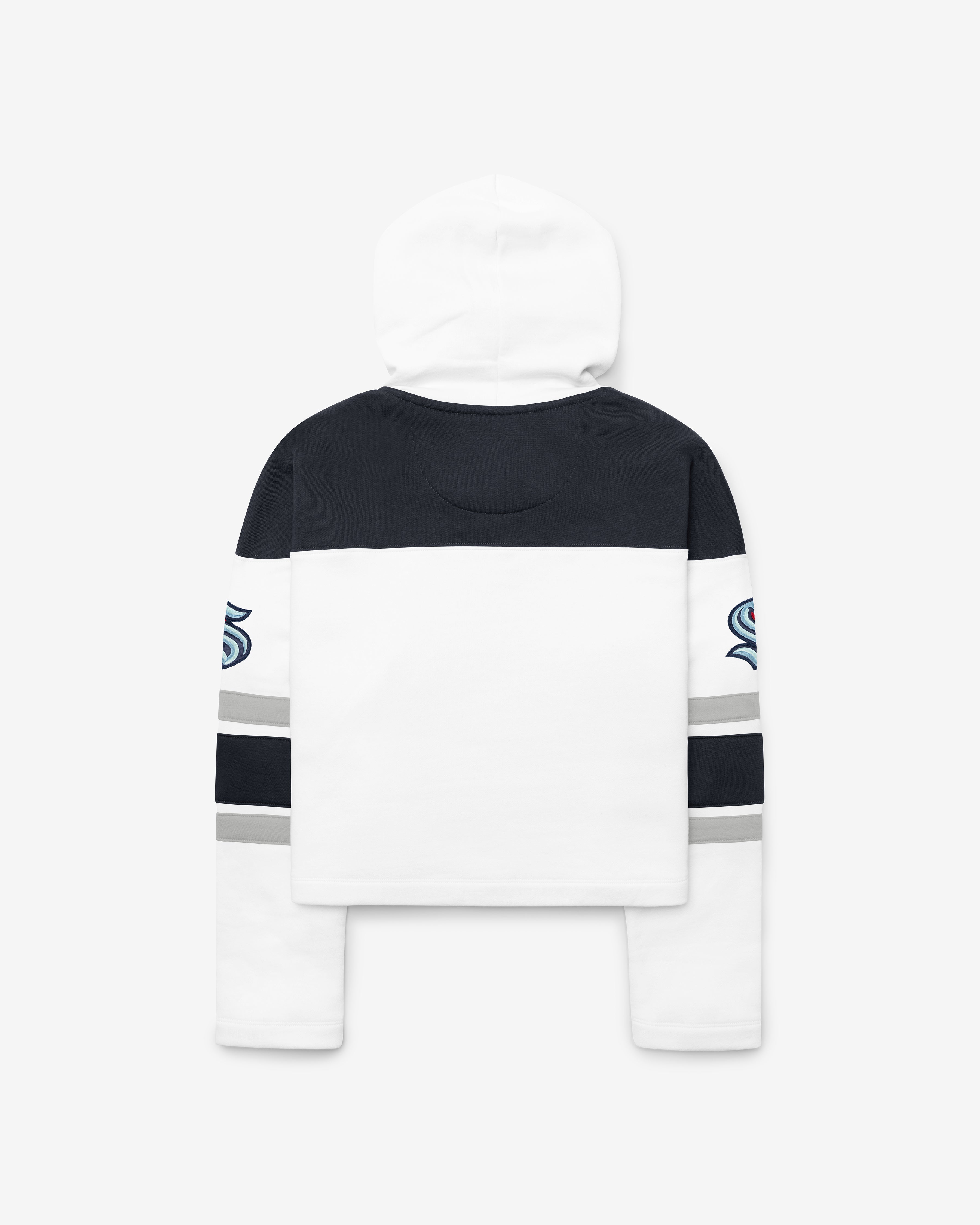 47-brand-lacer-seattle-kraken-hoodie-damen-white-wash-cropped image 2