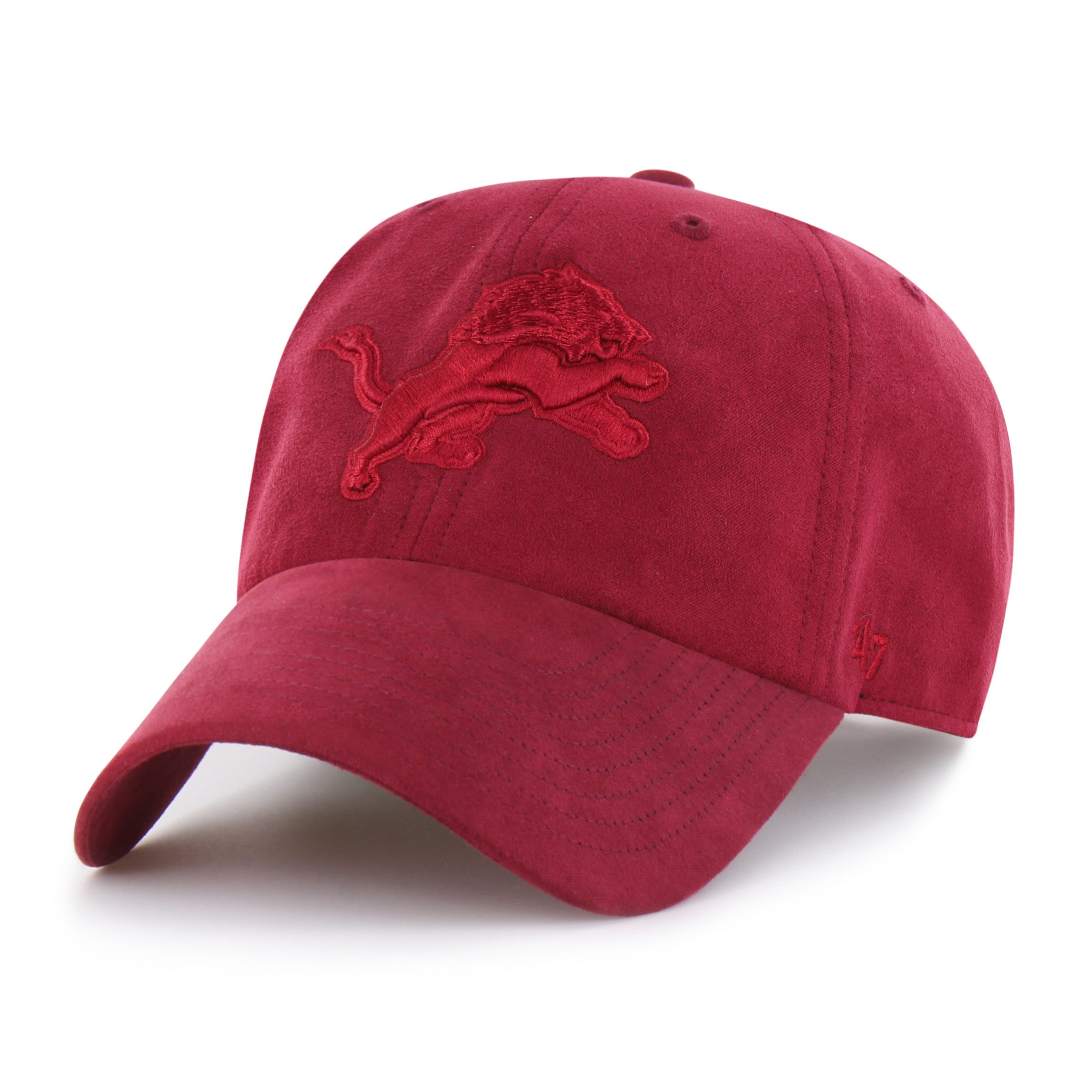 47-clean-up-detroit-lions-ballpark-suede-cap-rot-osf image 1