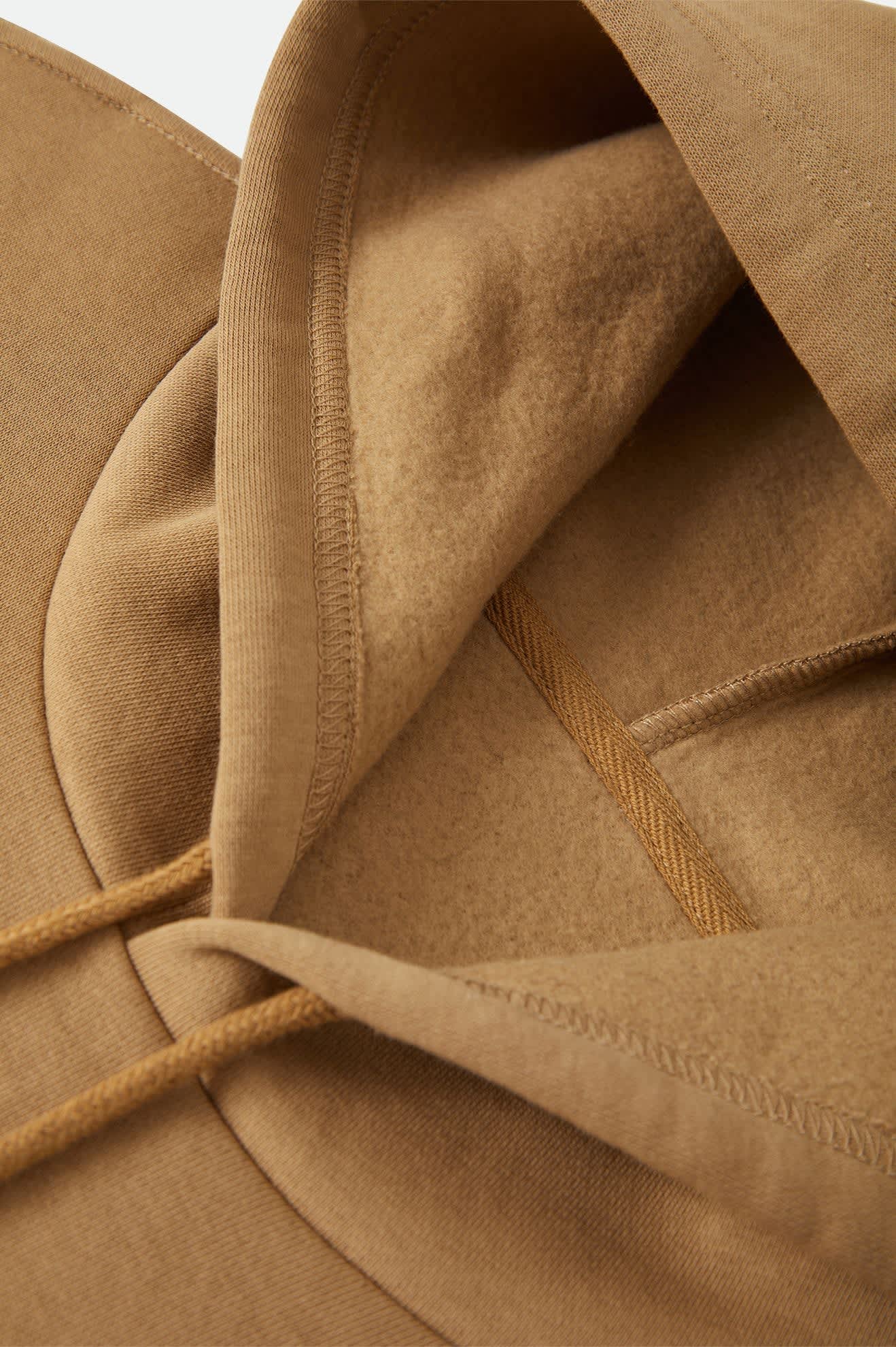 brixton-marley-hood-british-khaki-fleece-hoodie image 3