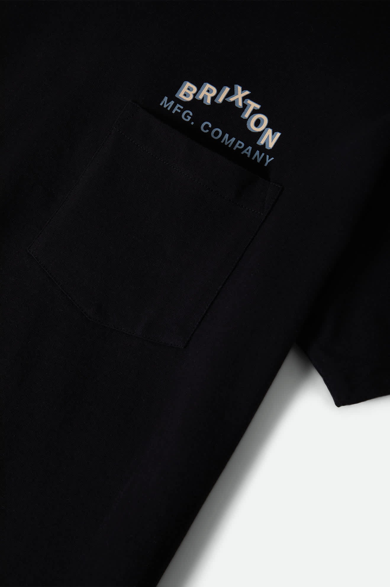 brixton-roman-pocket-t-shirt-herren-schwarz-baumwolle image 4