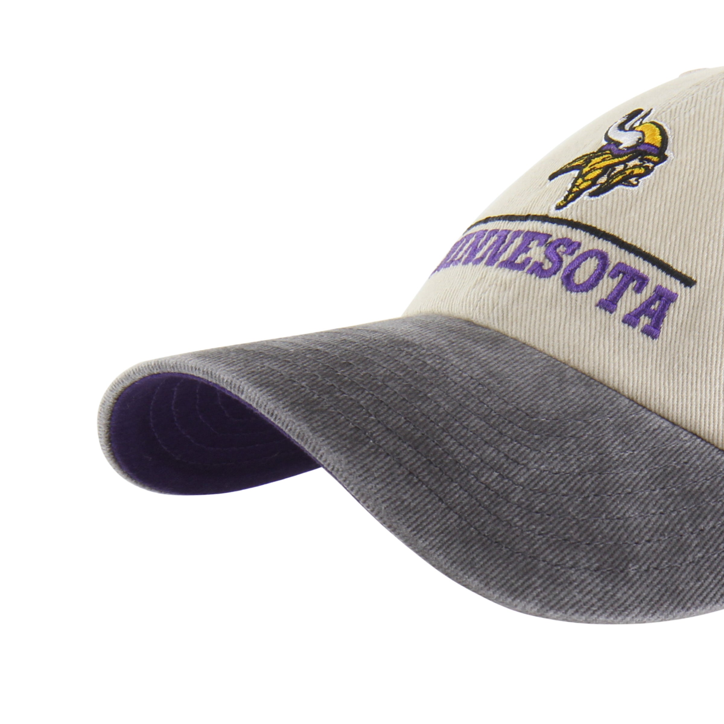 47-brand-minnesota-vikings-logo-line-clean-up-cap-mojave image 4