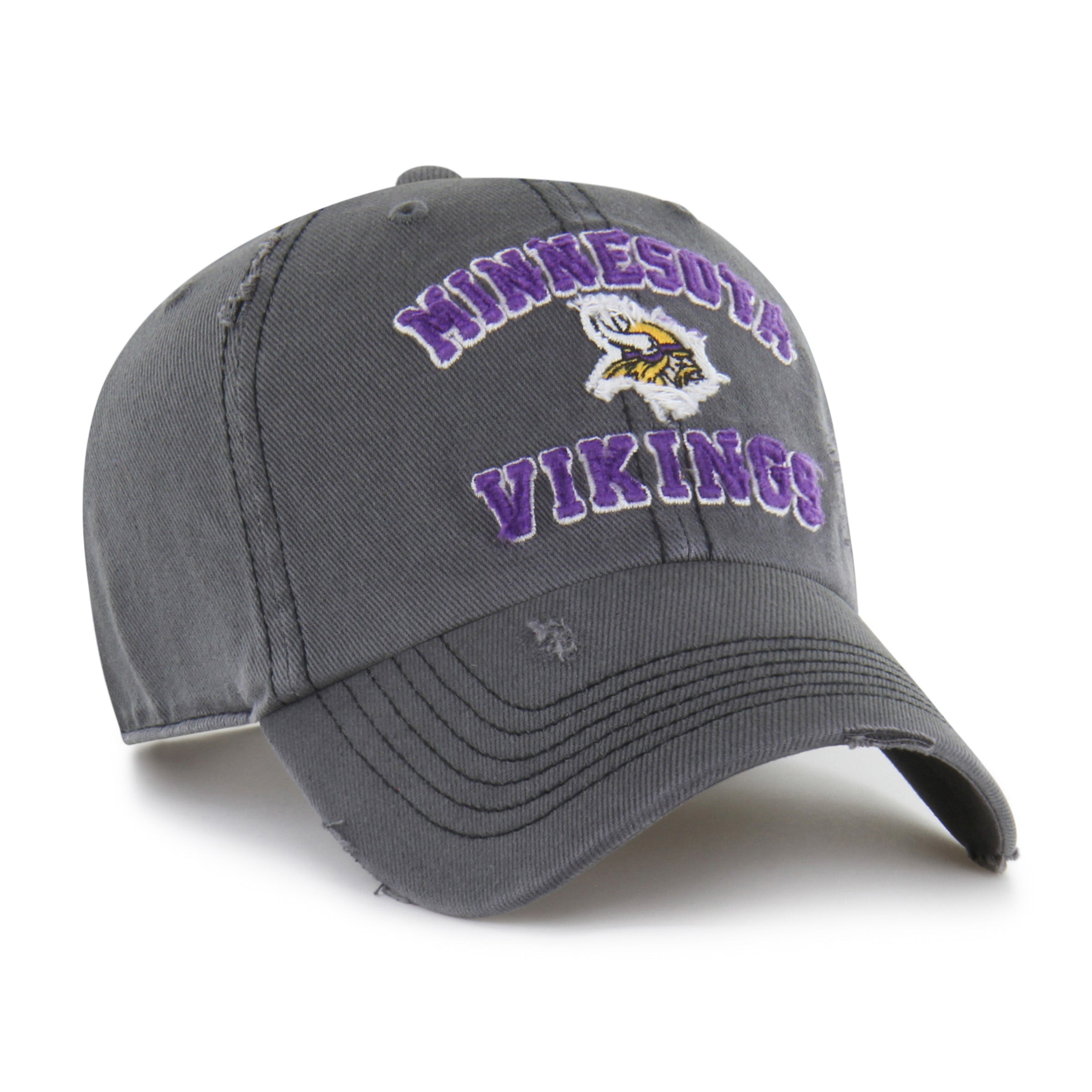 47-clean-up-minnesota-vikings-cap-coal-grau-strapback image 3