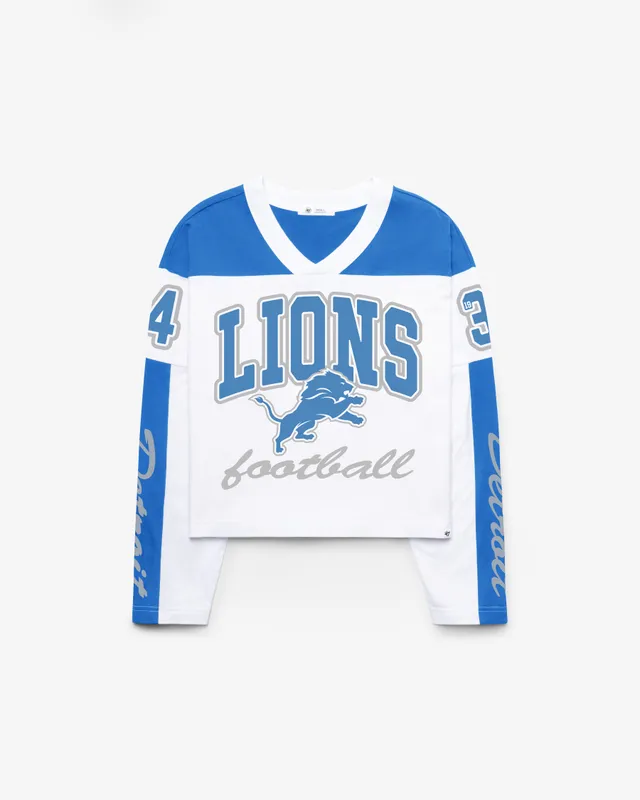 47-brand-metro-jersey-tee-detroit-lions-t-shirt-white-damen image 1