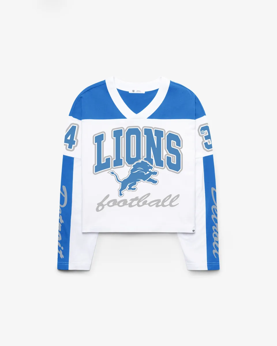 47-brand-metro-jersey-tee-detroit-lions-t-shirt-white-damen image 1