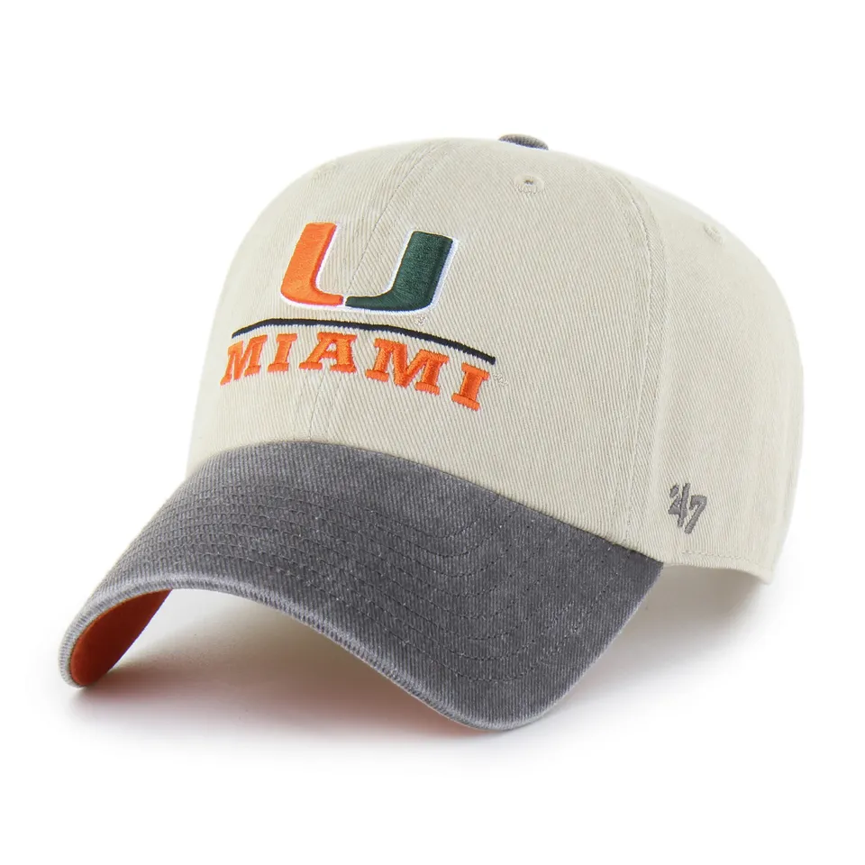 47-clean-up-miami-hurricanes-two-tone-cap-mojave image 1