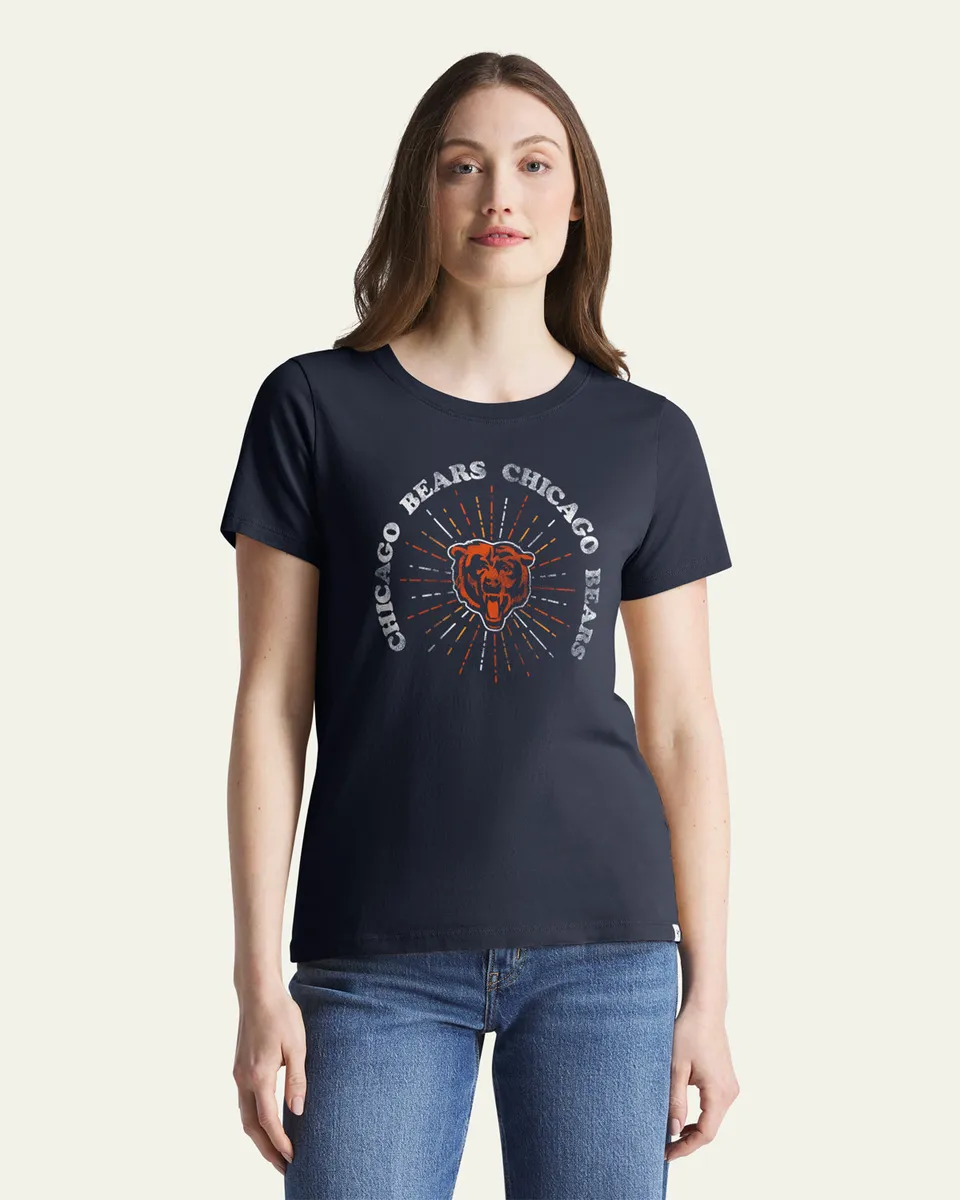 47-brand-everyday-chicago-bears-t-shirt-navy-damen-baumwolle image 1