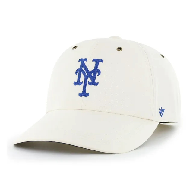 47-clean-up-new-york-mets-long-visor-cap-natural image 1