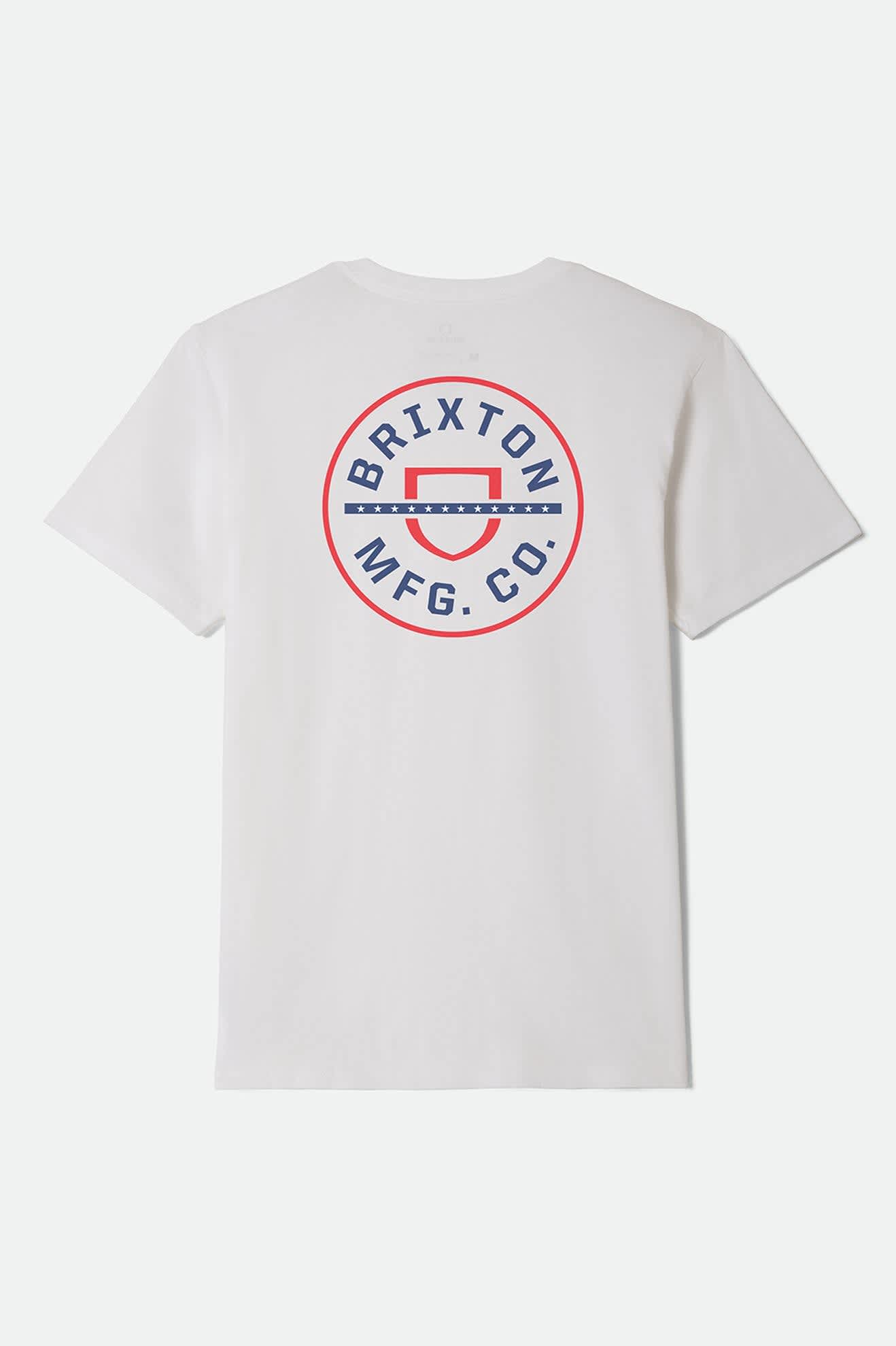 brixton-crest-starline-t-shirt-wei-herren-mit-print image 6
