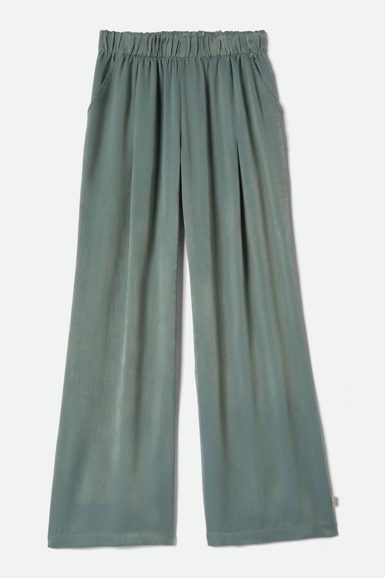 brixton-soho-silky-pant-blue-green-shine-satinhose image 2