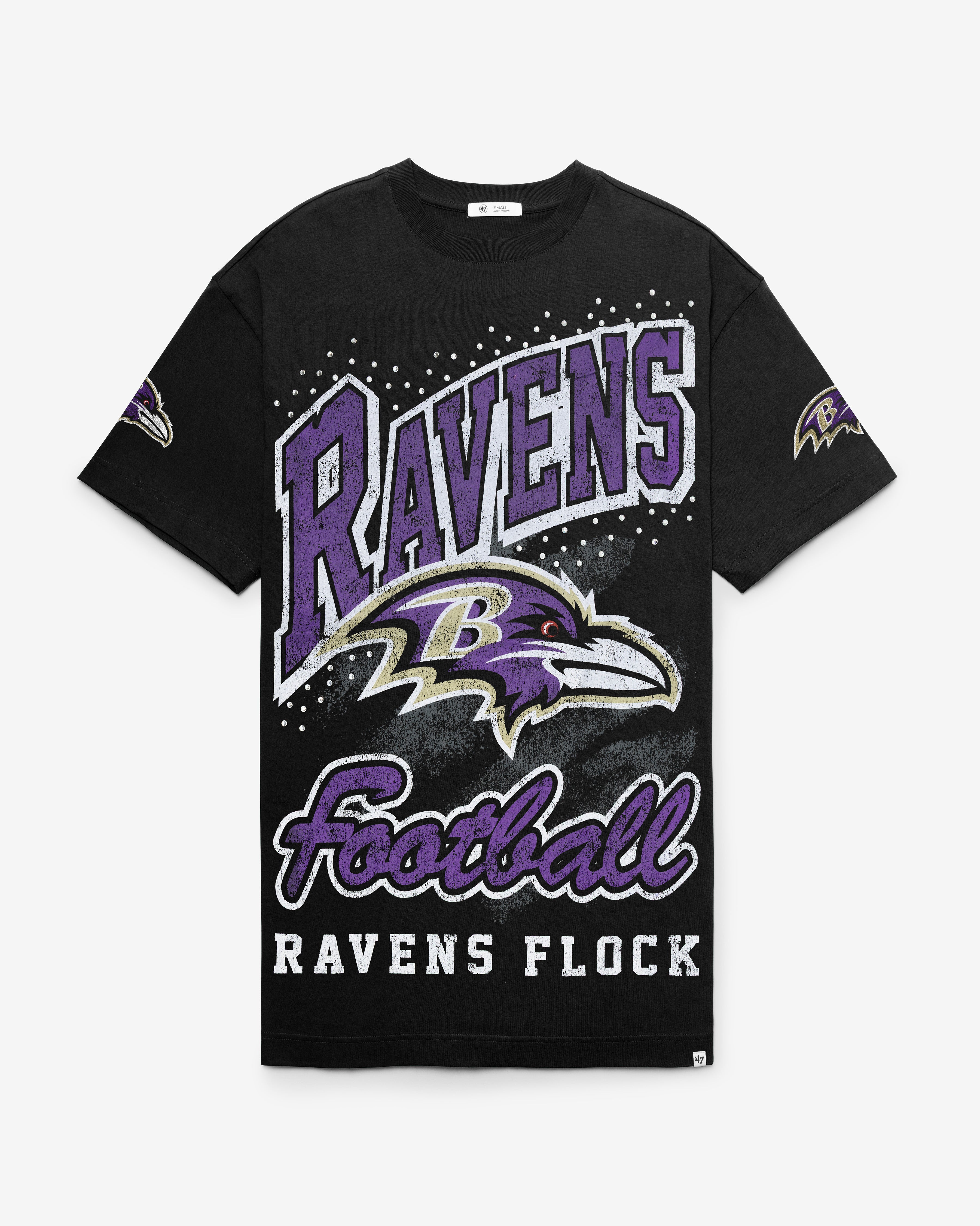47-foundation-baltimore-ravens-t-shirt-kleid-schwarz-s image 1