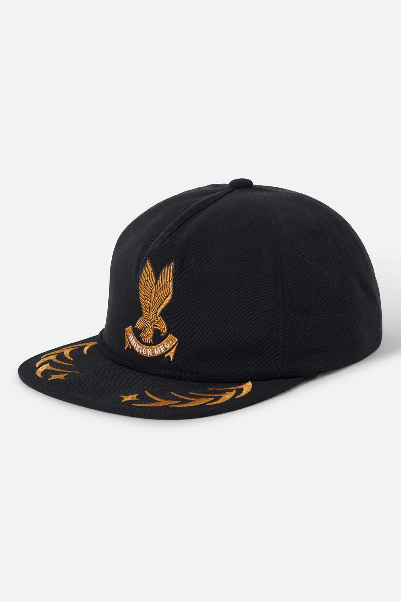 brixton-covall-snapback-cap-schwarz-baumwolle image 1