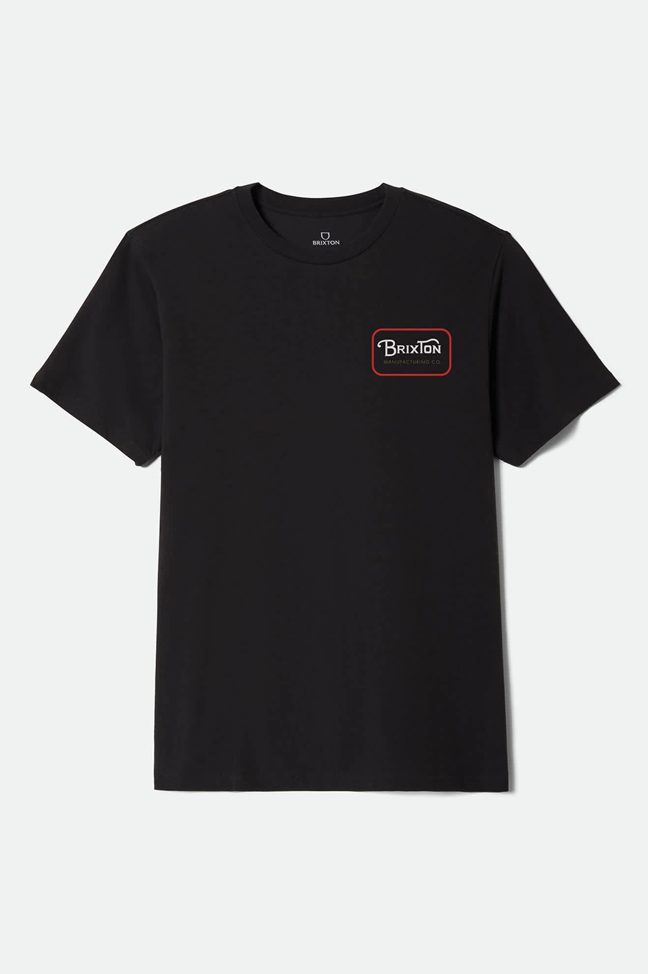 brixton-grade-standard-t-shirt-herren-schwarz-baumwolle image 1
