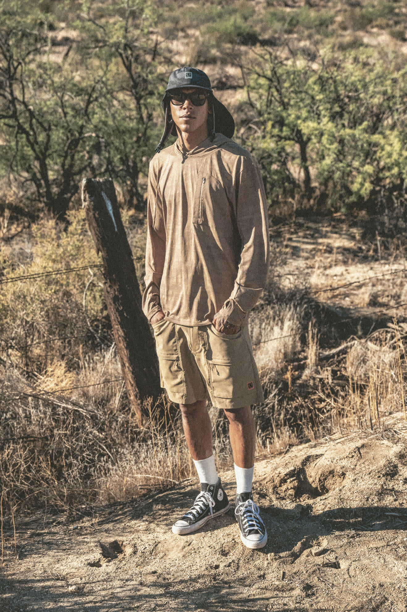 brixton-journey-sun-hoodie-desert-tiger-camo image 6