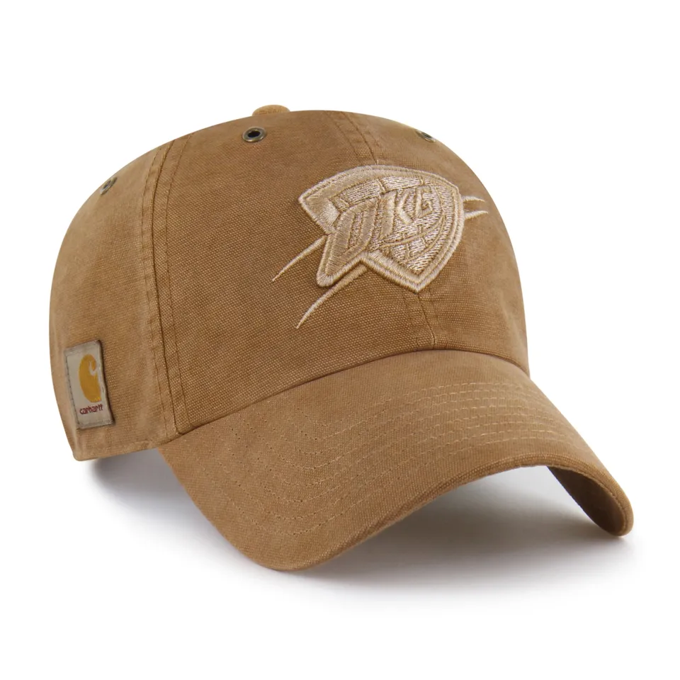 47-brand-oklahoma-city-thunder-carhartt-dyed-clean-up-cap-braun image 1