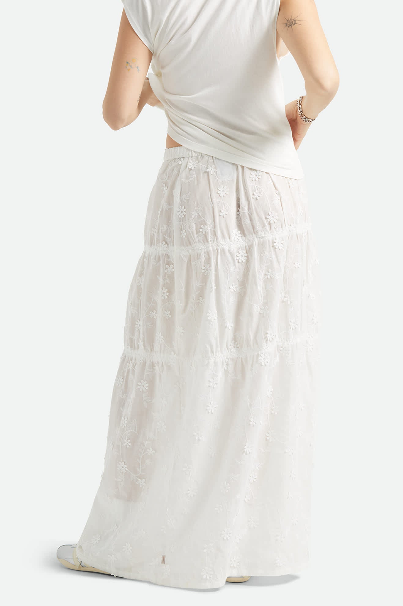 brixton-abigail-skirt-rock-off-white-floral-baumwolle-3d-blumen image 5