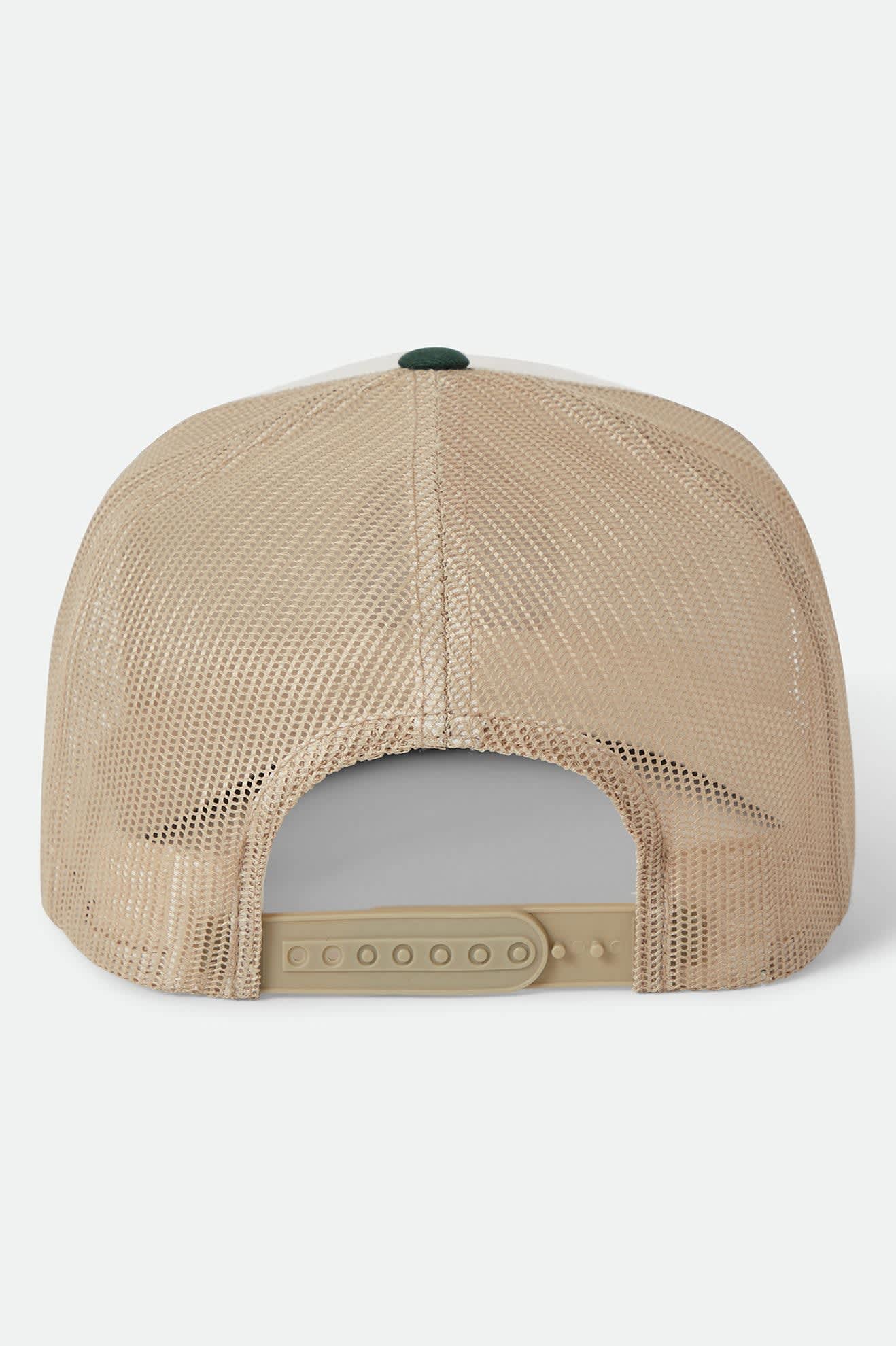 brixton-oath-trucker-cap-off-white-green-sand-mesh image 2