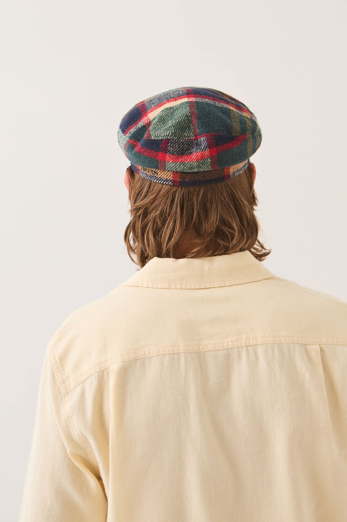 brixton-fiddler-fisherman-cap-navy-karo-docker-cap image 4