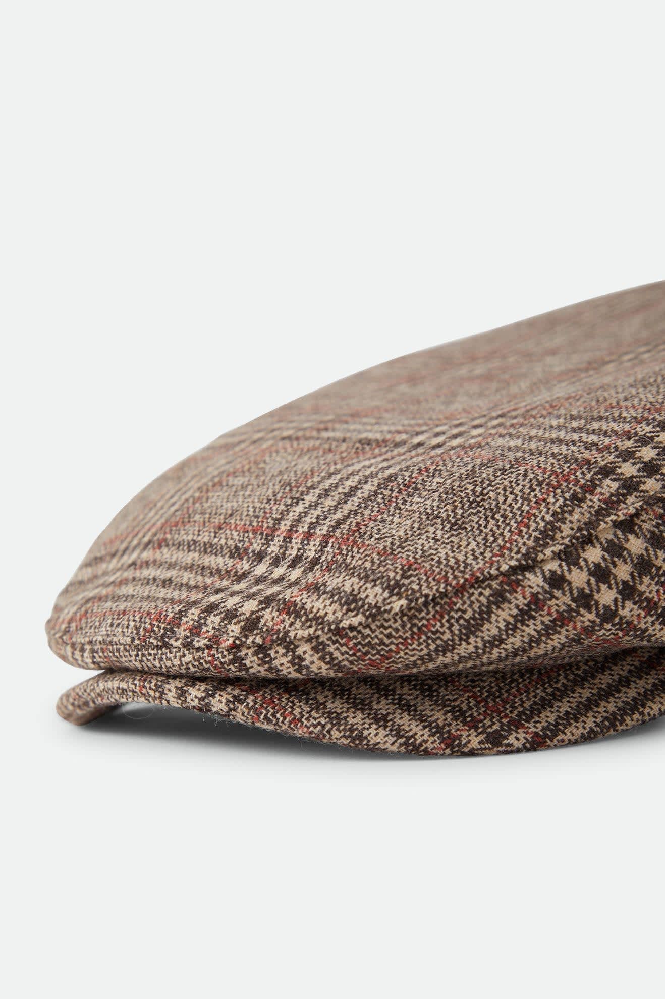brixton-hooligan-flat-cap-brown-tan-red-plaid image 7