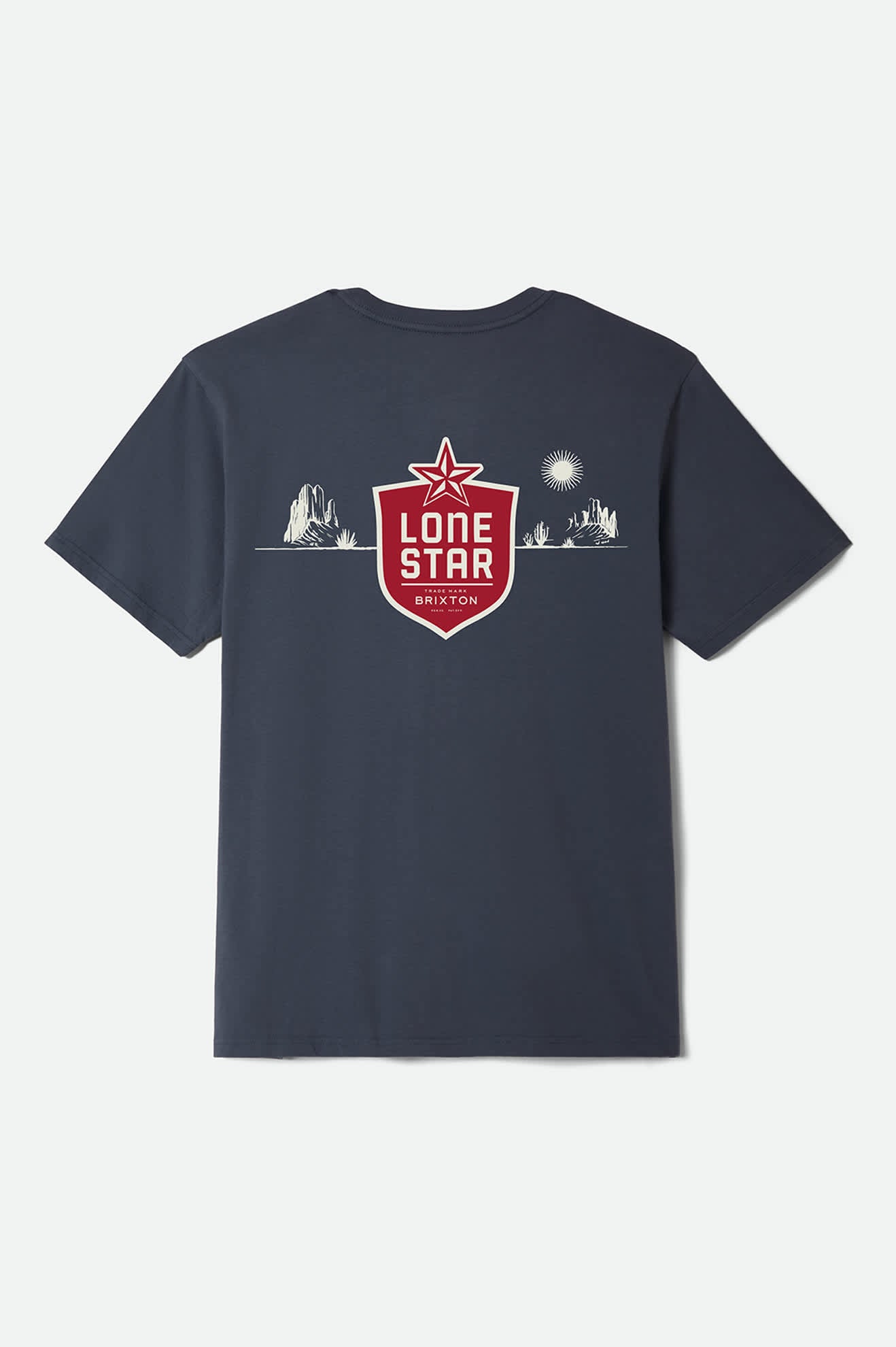 brixton-lone-star-desertscape-t-shirt-herren-navy-print image 6