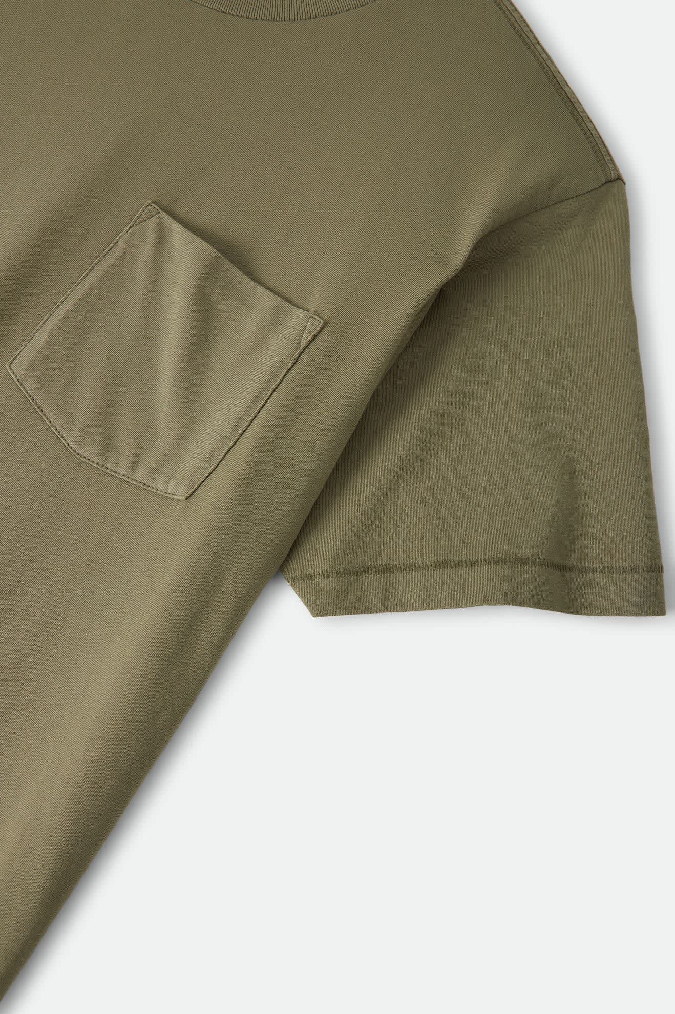 brixton-baseline-pocket-t-shirt-olive-surplus-baumwolle image 4