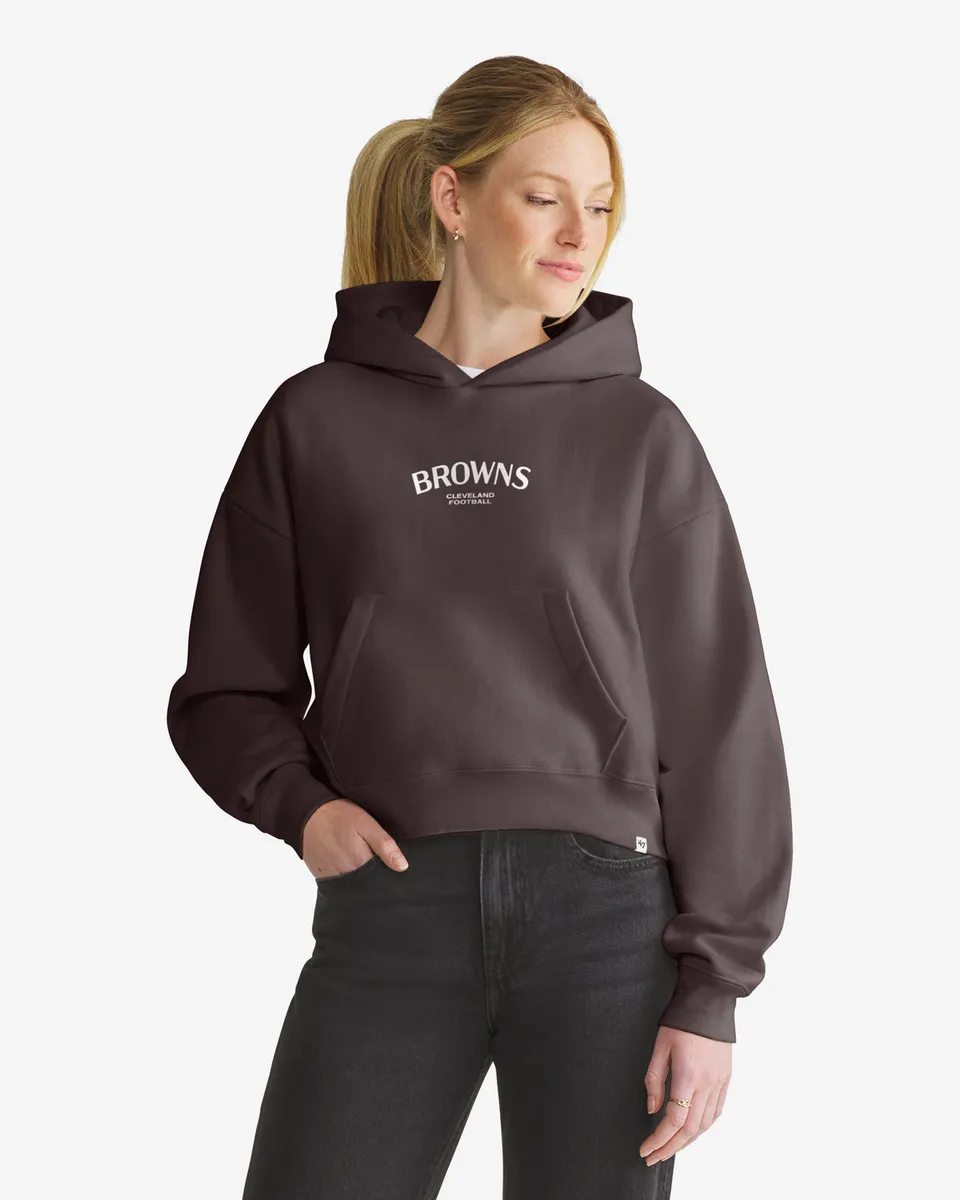 47-brand-cleveland-browns-hadrian-foundation-hoodie-damen-braun image 1