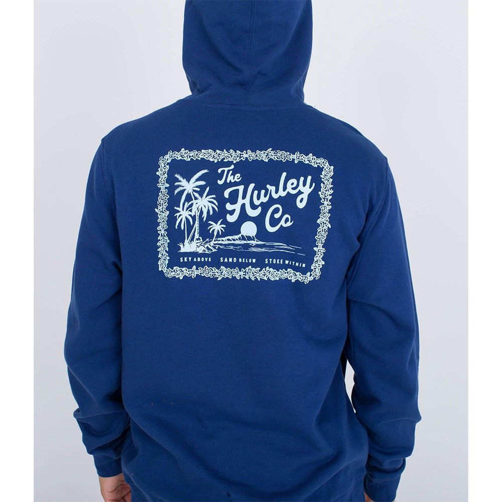 hurley-ukelele-fleece-hoodie-herren-blue-void-l image 6