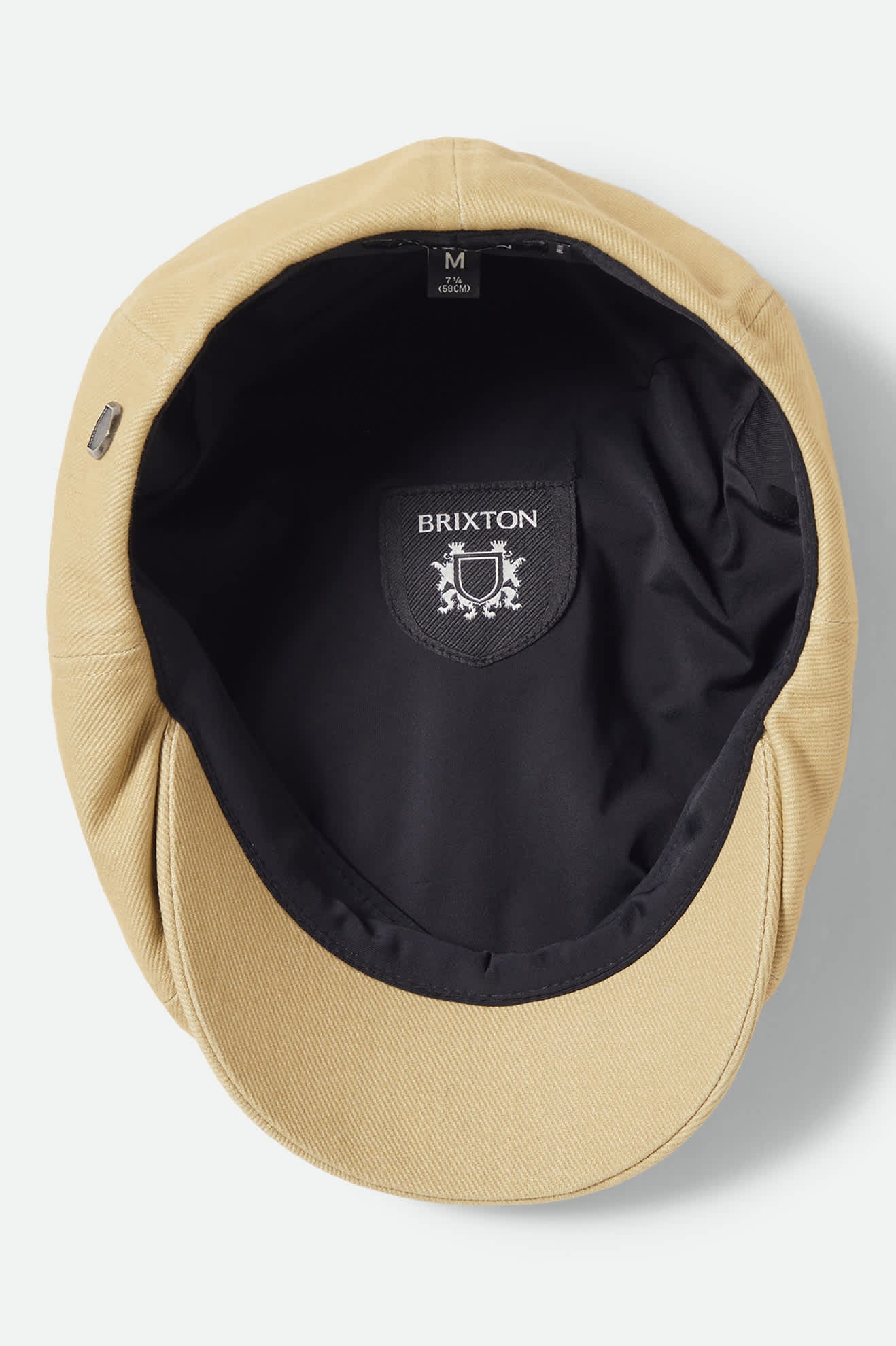 brixton-brood-newsboy-cap-schieberm-tze-washed-khaki-leinen image 6