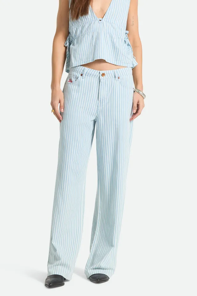 brixton-chloe-5-pocket-pant-chino-two-boot-stripe image 1