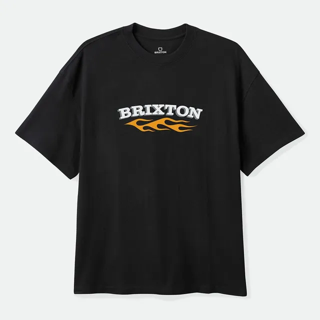 brixton-clifton-boxed-crop-t-shirt-black-baumwolle image 1